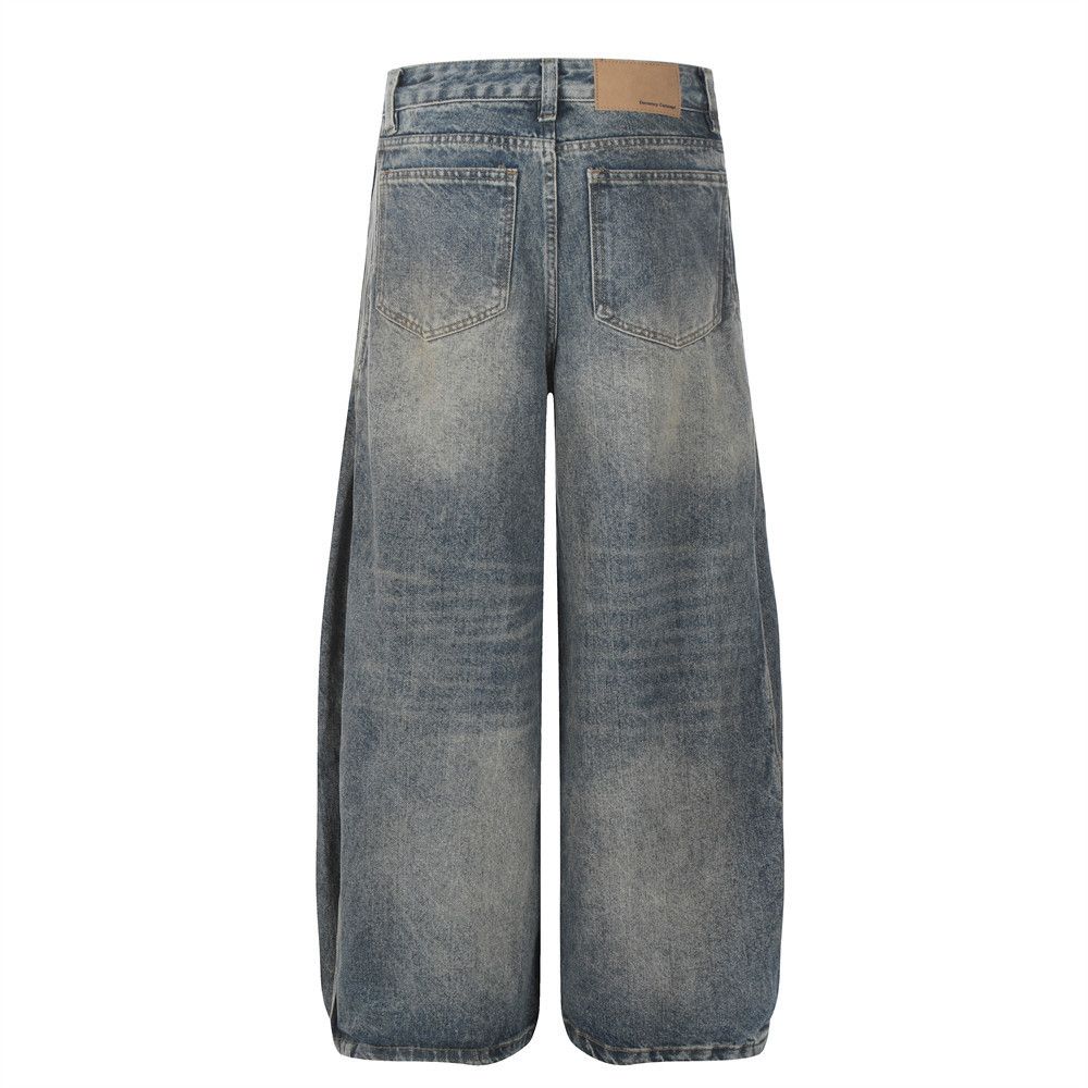 Japanese Brand × Jean Men's loose wide-leg street style distressed jeans Size US 32 / EU 48 - 3 Thumbnail