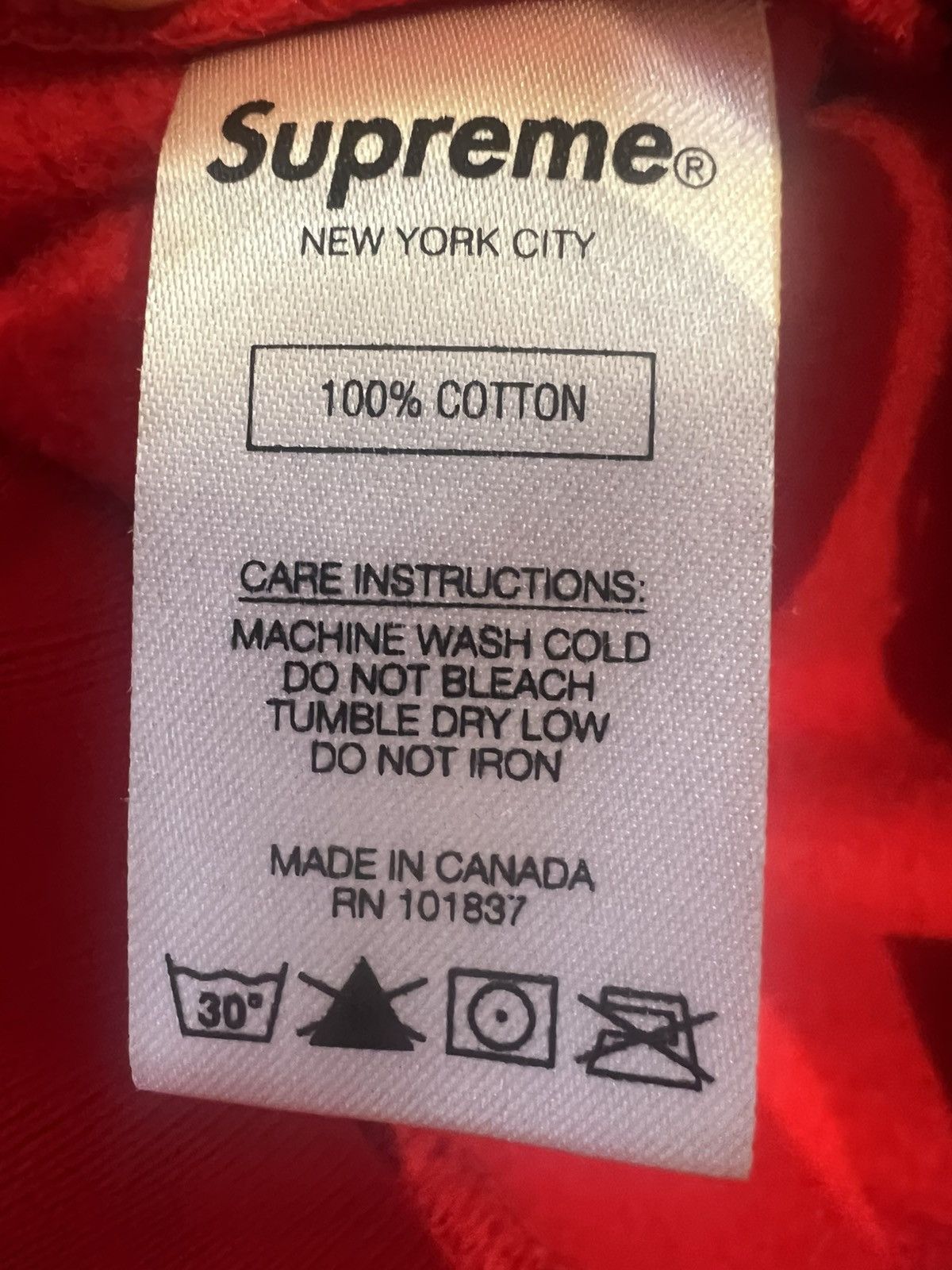 Supreme Supreme Logo Red Sweatpants Size Small Size US 28 / EU 44 - 4 Thumbnail