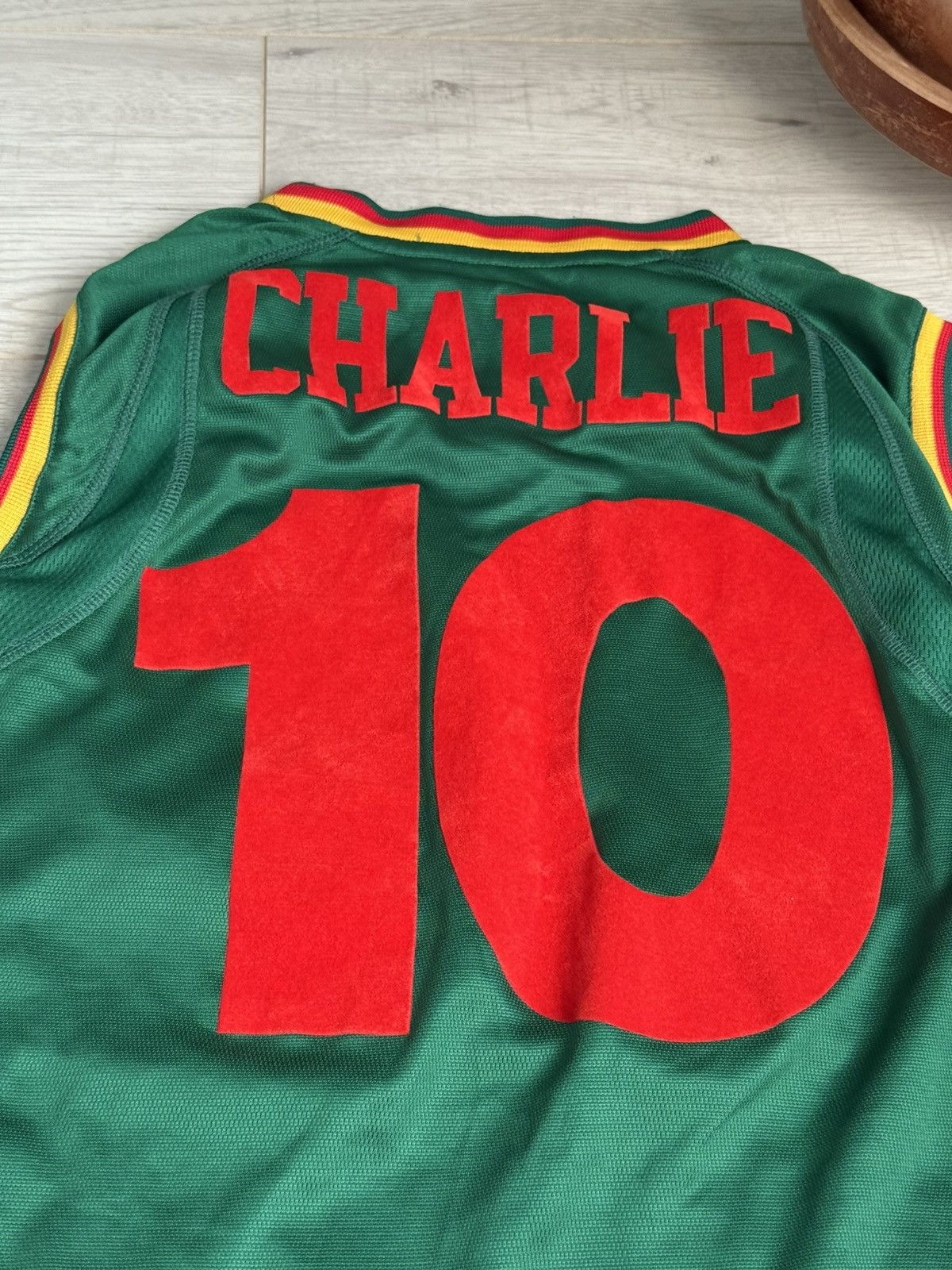 Puma Puma Cameroon 2002 Sleeveless Jersey Home Green Size US M / EU 48-50 / 2 - 4 Thumbnail