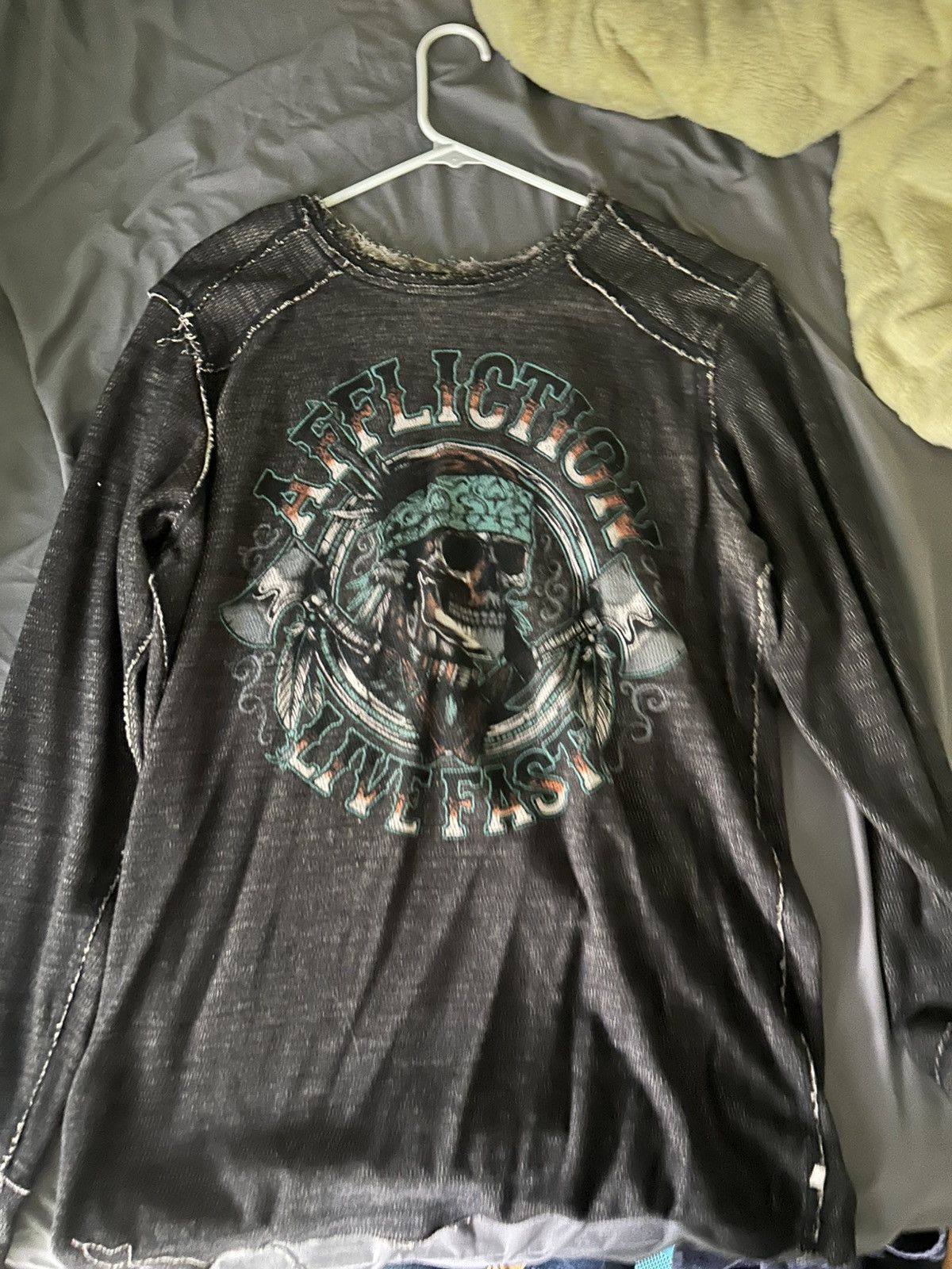 Affliction Reversible Affliction knit sweater Size US L / EU 52-54 / 3 - 5 Thumbnail