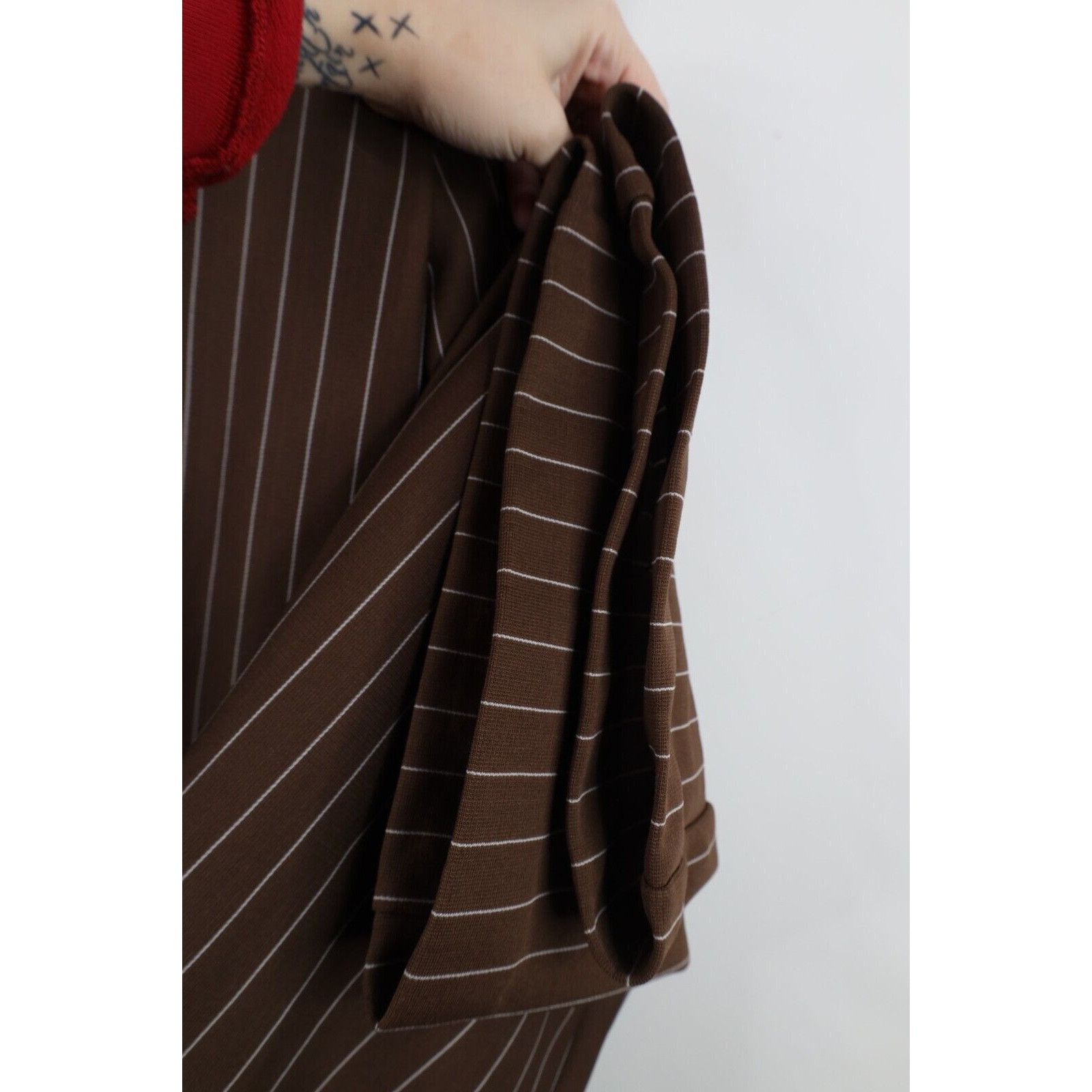 Vintage Vintage 70s Streetwear Pinstriped Bell Bottoms Romper Suit Size L / US 10 / IT 46 - 14 Thumbnail