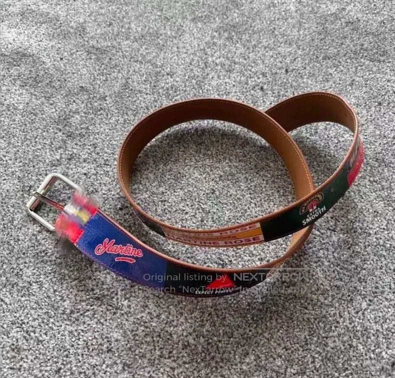Martine Rose martine rose leather printed waist belt. Size ONE SIZE - 3 Thumbnail
