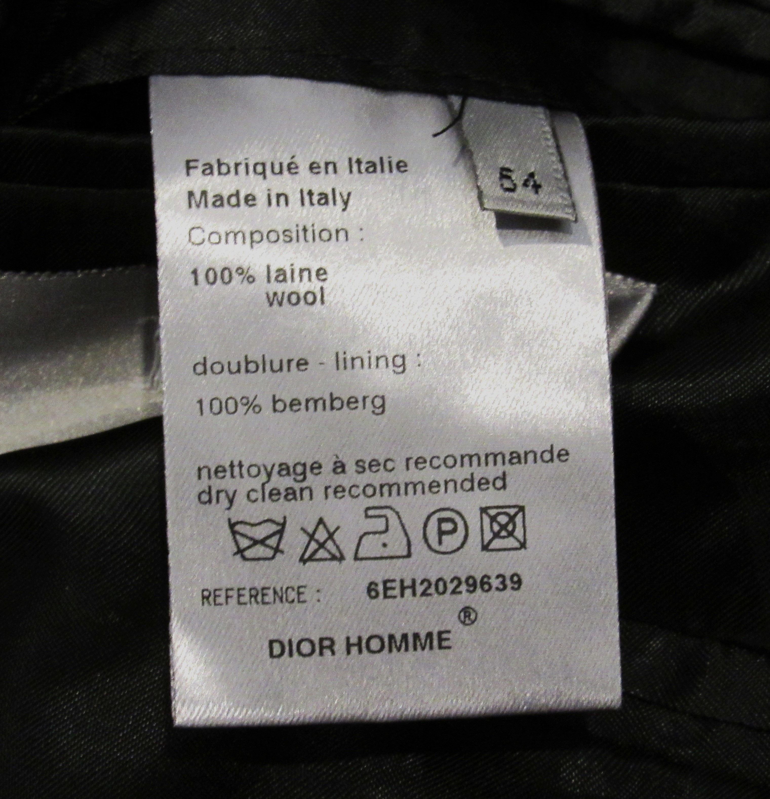 Dior × Hedi Slimane DIOR HOMME SLIMANE ERA TUXEDO / SMOKING JACKET Size 44R - 5 Thumbnail