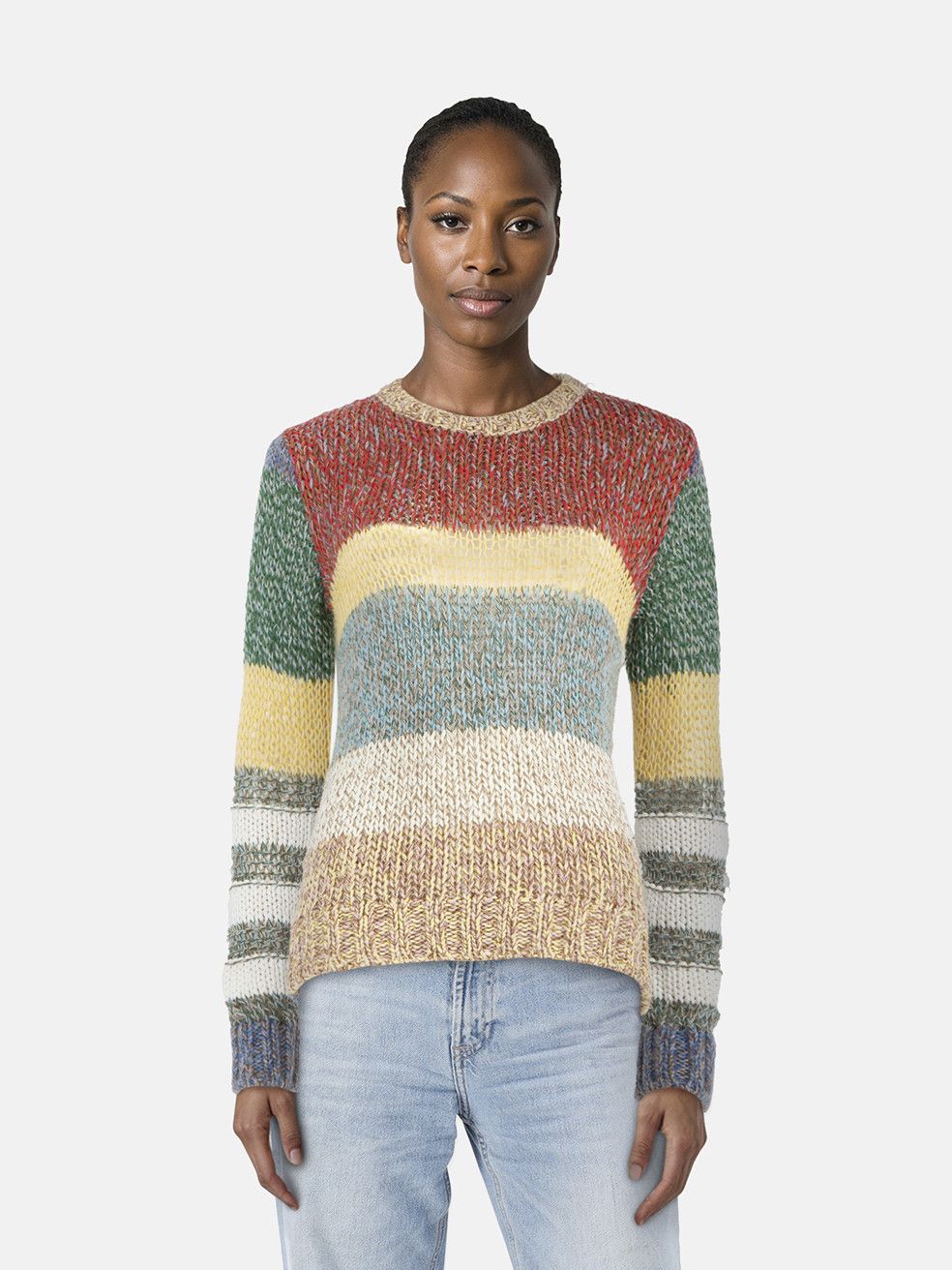 N21 Multicolour Striped Sweater Size S / US 4 / IT 40 - 1 Thumbnail