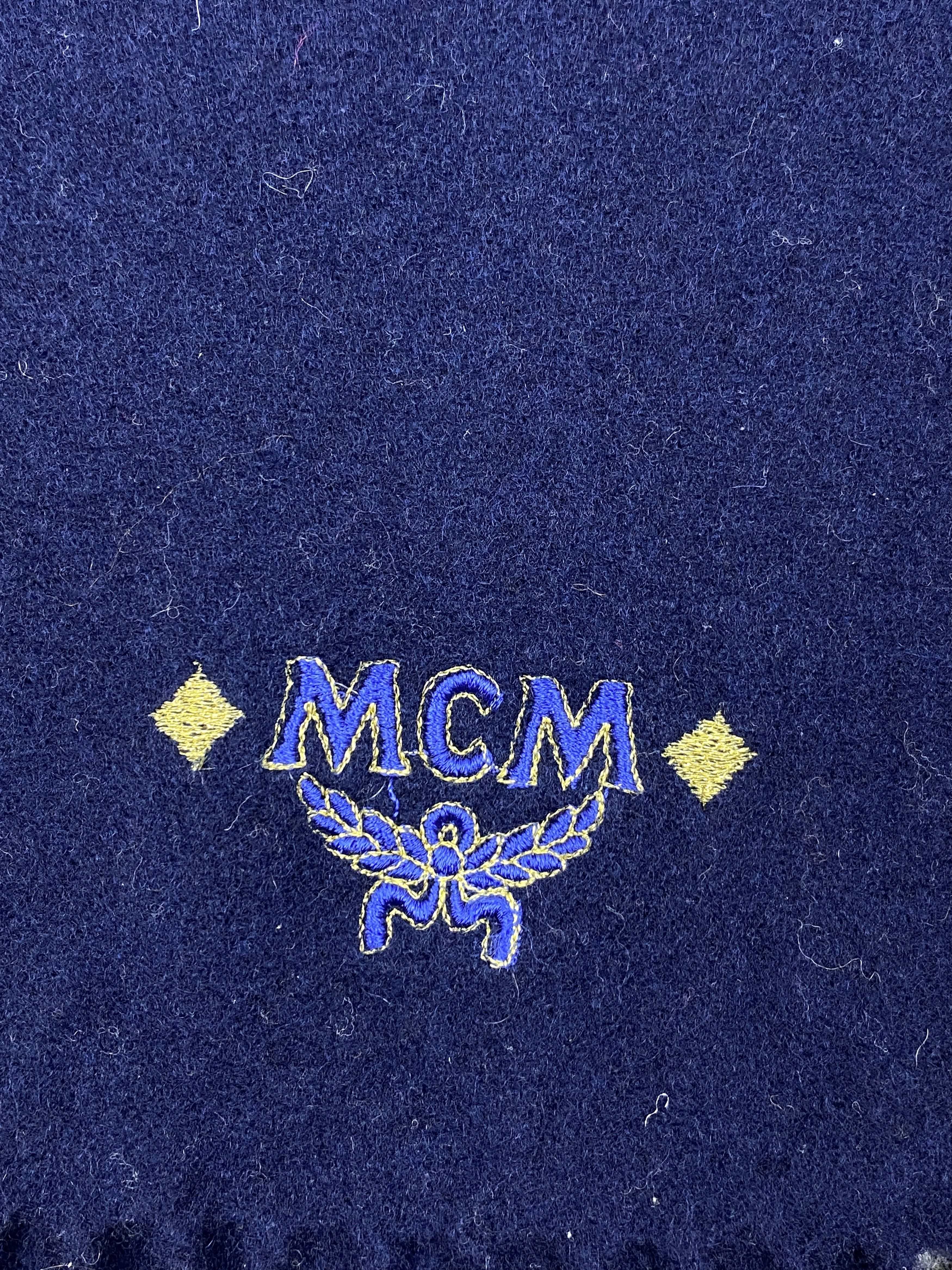 MCM MCM Plain Wool Scarf Muffler Neckwear SC0330 Size ONE SIZE - 6 Thumbnail