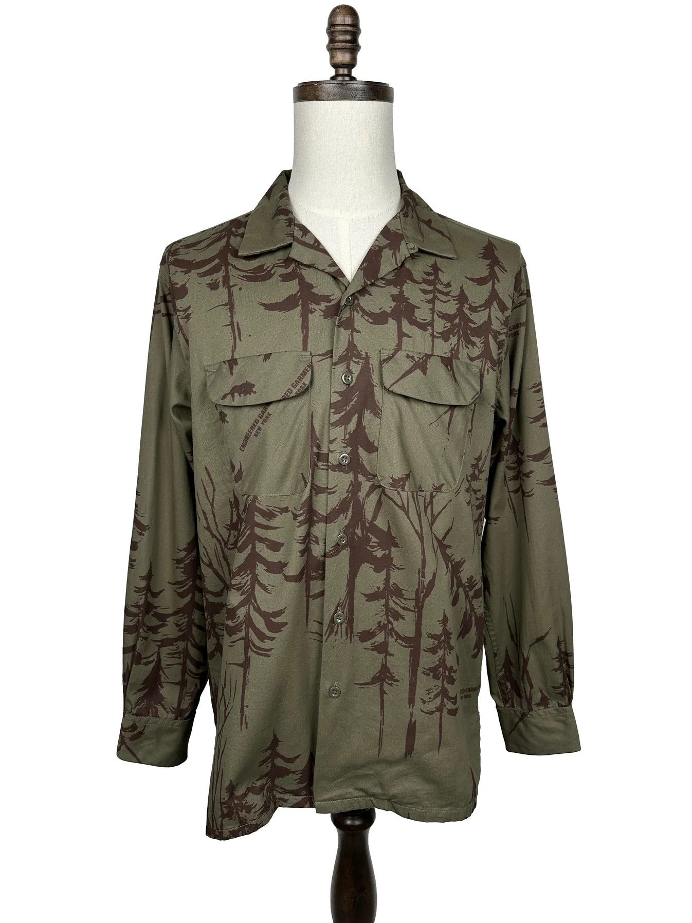 Engineered Garments FW24 Classic Shirt - Forest Print French Twill Size US S / EU 44-46 / 1 - 1 Thumbnail