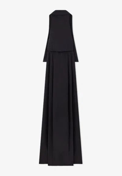 Tom Ford o1w1db10225 AB3160 Halterneck Maxi Dress in Black Size XXS / US 00 / IT 34 - 1 Preview
