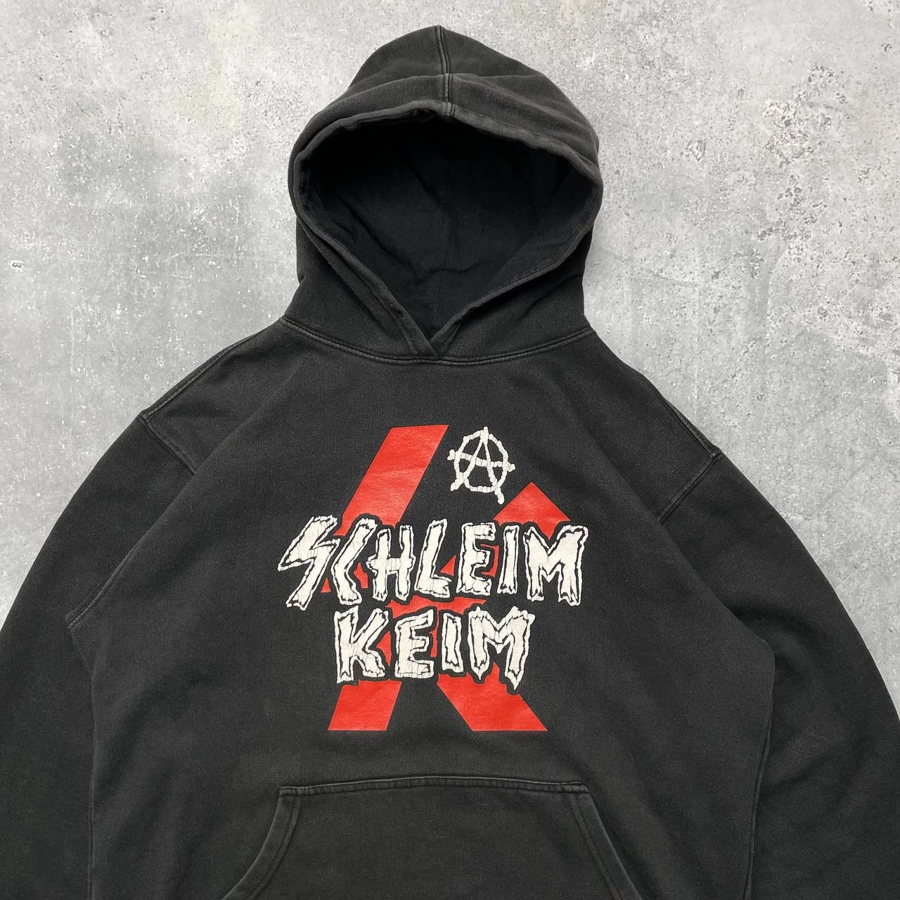 Band Tees × Vintage Vintage 2000s Schleim-Keim Band Hoodie Faded Black Size L Size US L / EU 52-54 / 3 - 2 Thumbnail