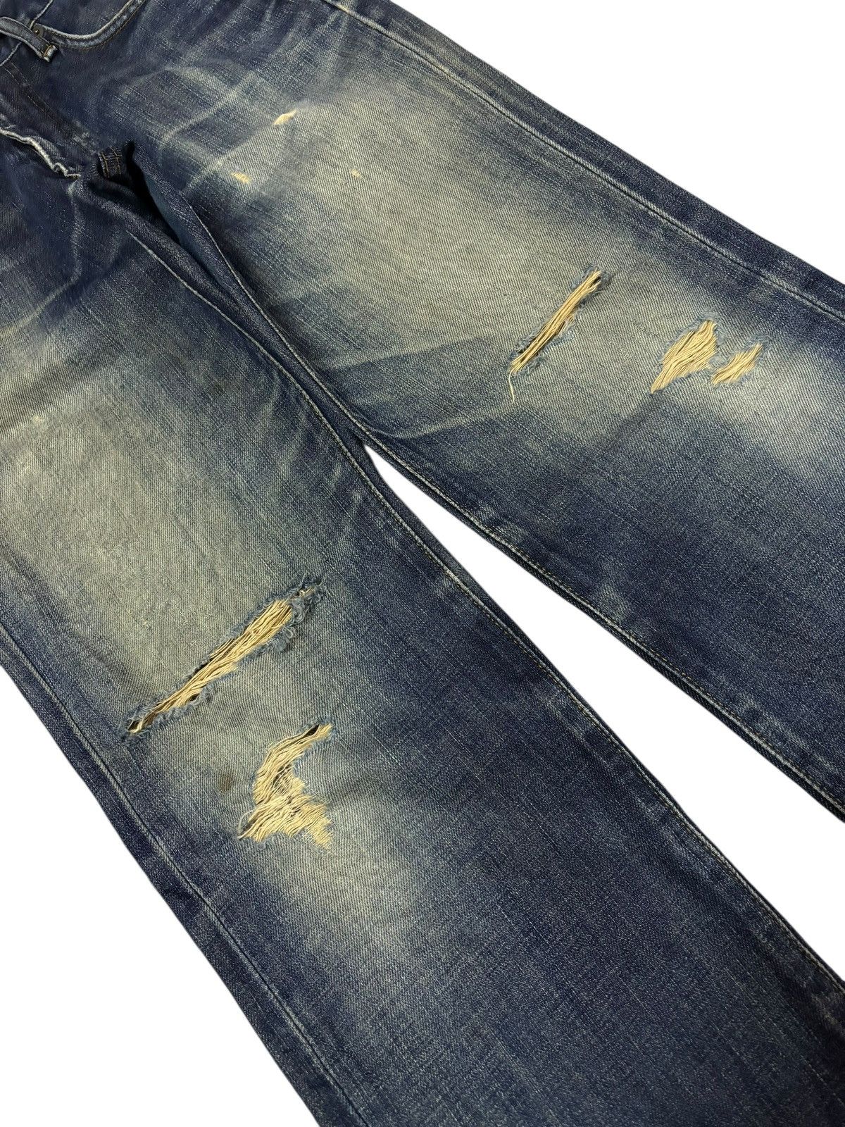 Edwin Vtg Edwin Japan 503 Distressed Jeans Size US 28 / EU 44 - 4 Thumbnail