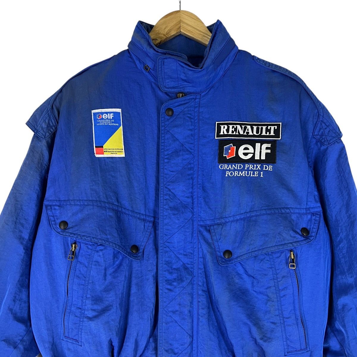 Formula 1 Vintage Renault Elf Grand Prix Formula 1 Bomber Jacket Size US L / EU 52-54 / 3 - 3 Thumbnail