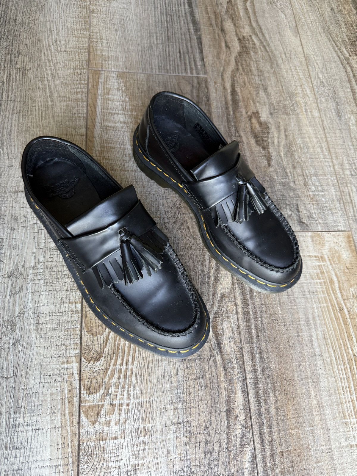 Dr. Martens Dr Martens Adrian Yellow Stitch Tassel Loafer Size US 9 / EU 42 - 1 Thumbnail