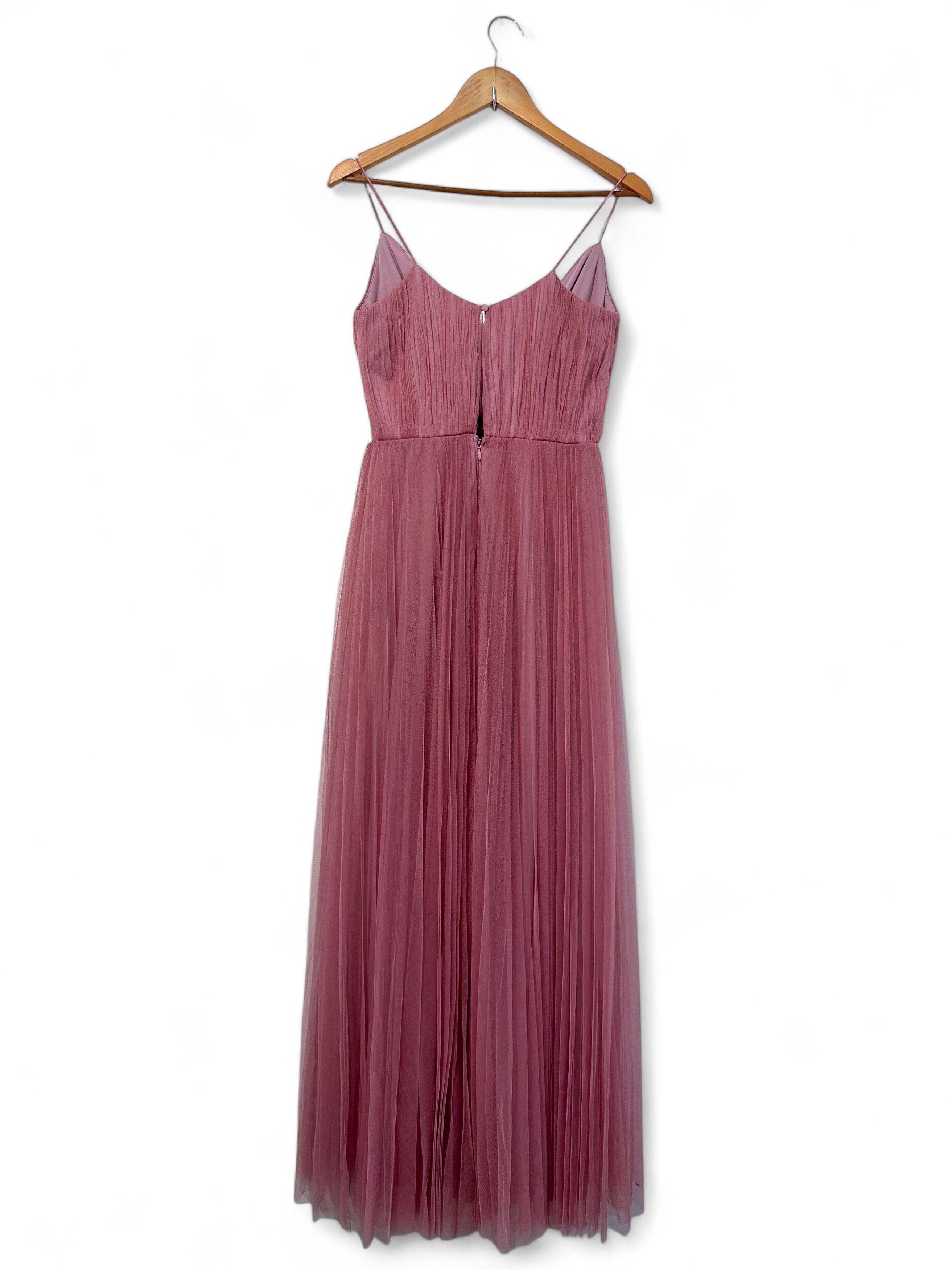 Asos ASOS Bridesmaid dress cami pleated tulle maxi in rose US2 Size XS / US 0-2 / IT 36-38 - 9 Thumbnail