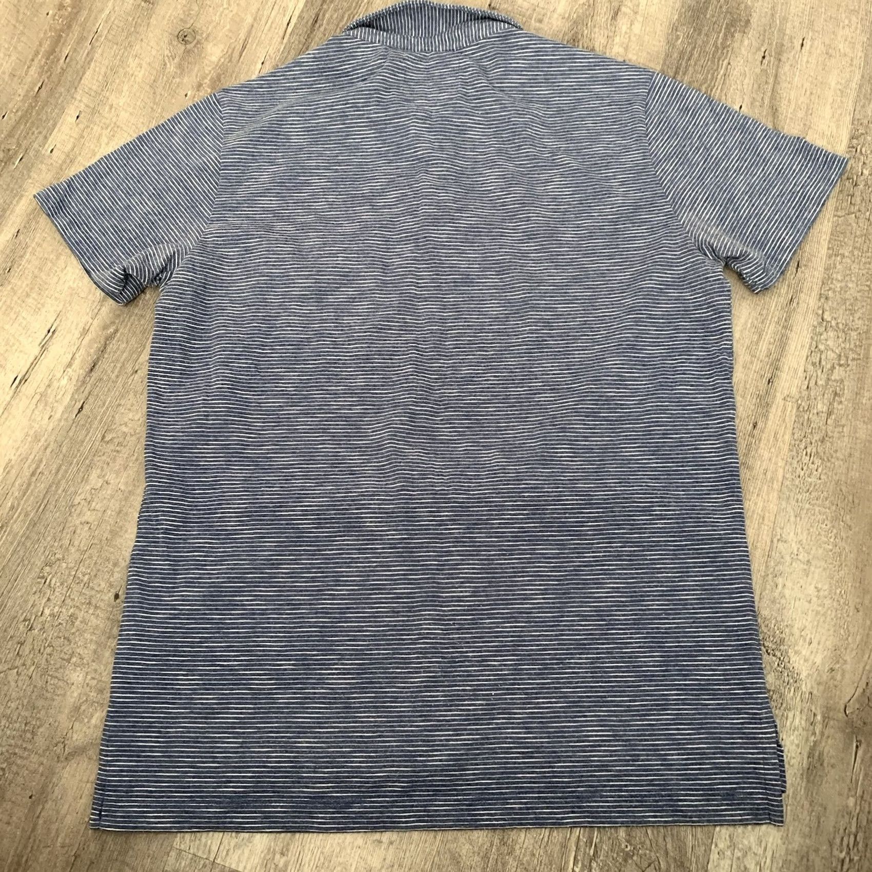 Bonobos Bonobos Polo Shirt Mens Medium Slim Fit Short Sleeve Pocket Blue Striped Blend Polo Shirt Bonobos Slim Fit Casual Mens Size US M / EU 48-50 / 2 - 5 Thumbnail