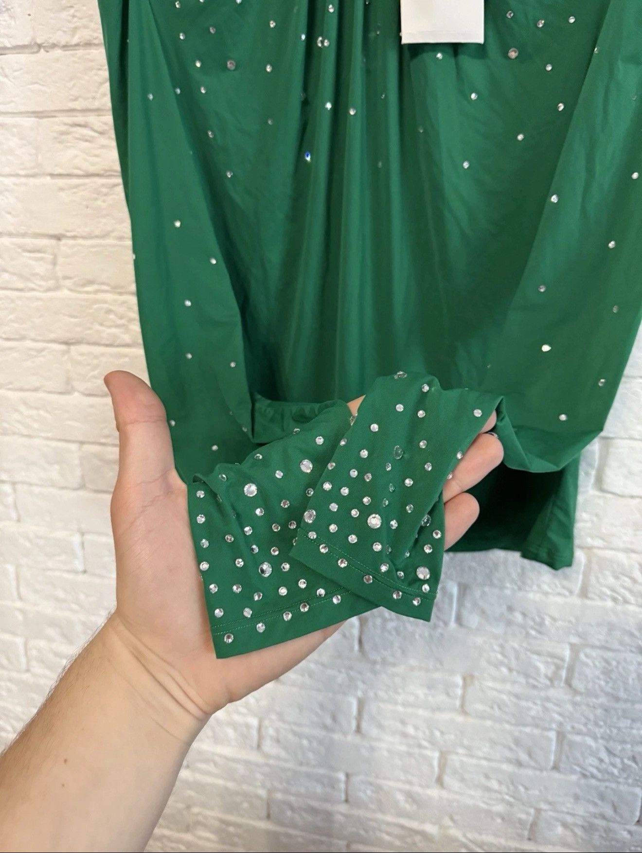H&M × Paco Rabanne Paco Rabanne x HM Brand New Top Blouse With Rhinestones Sz M Size M / US 6-8 / IT 42-44 - 3 Thumbnail