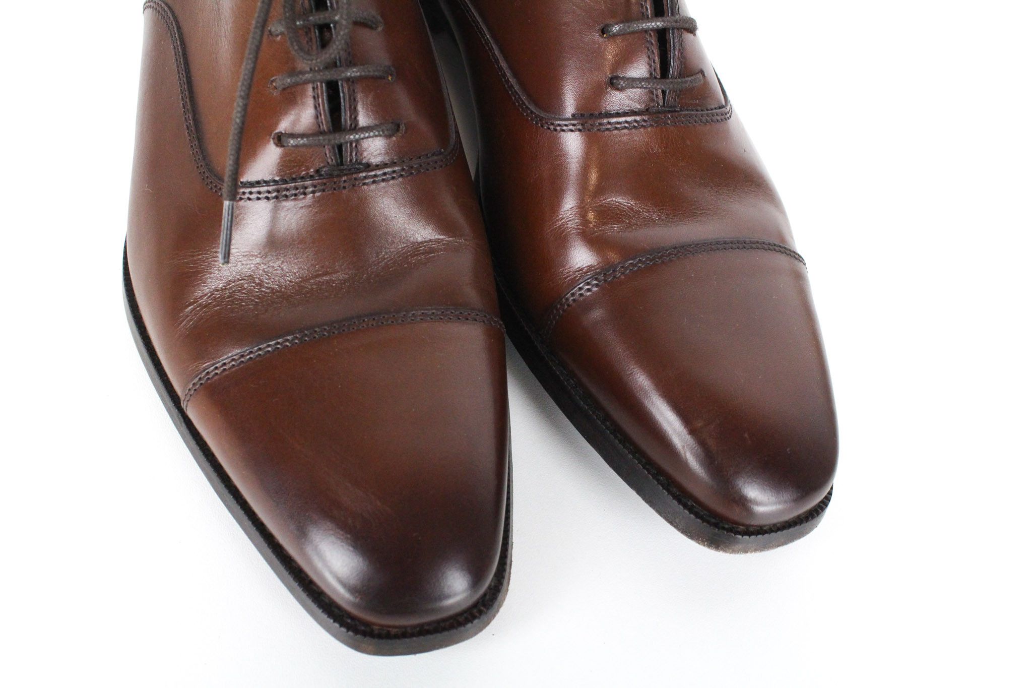 Suitsupply EU41.5 Brown Leather Laced Low-Top 72823 Size US 8.5 / EU 41-42 - 9 Thumbnail