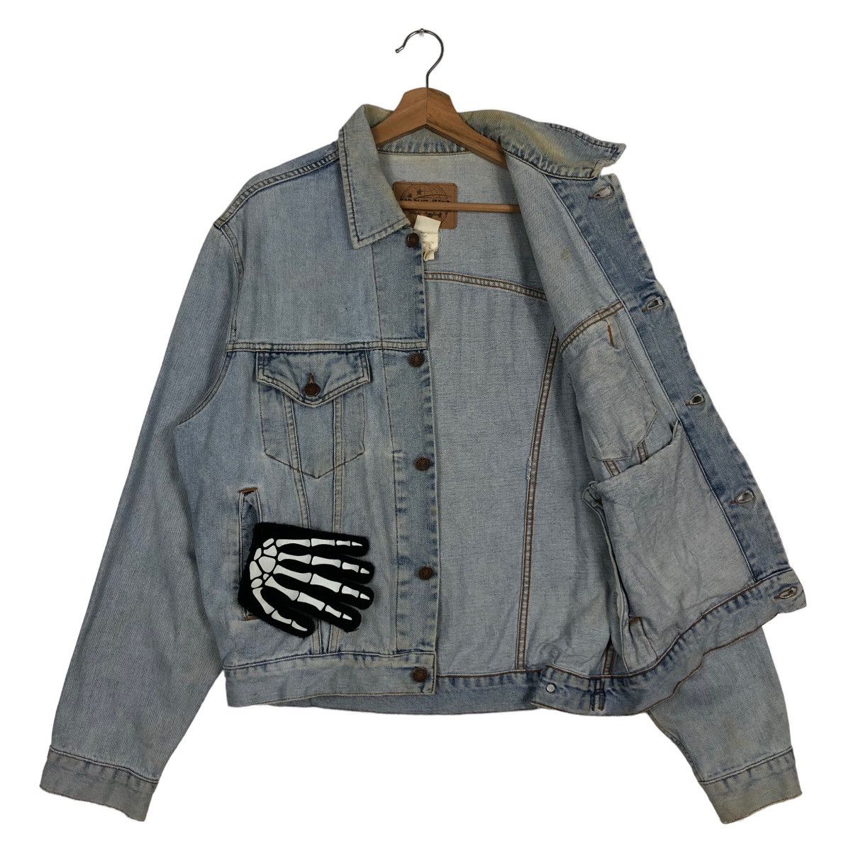 Japanese Brand 🔥90’s Trucker Denim Jacket Biker Gap Blue Jeans Japan Size US M / EU 48-50 / 2 - 9 Thumbnail