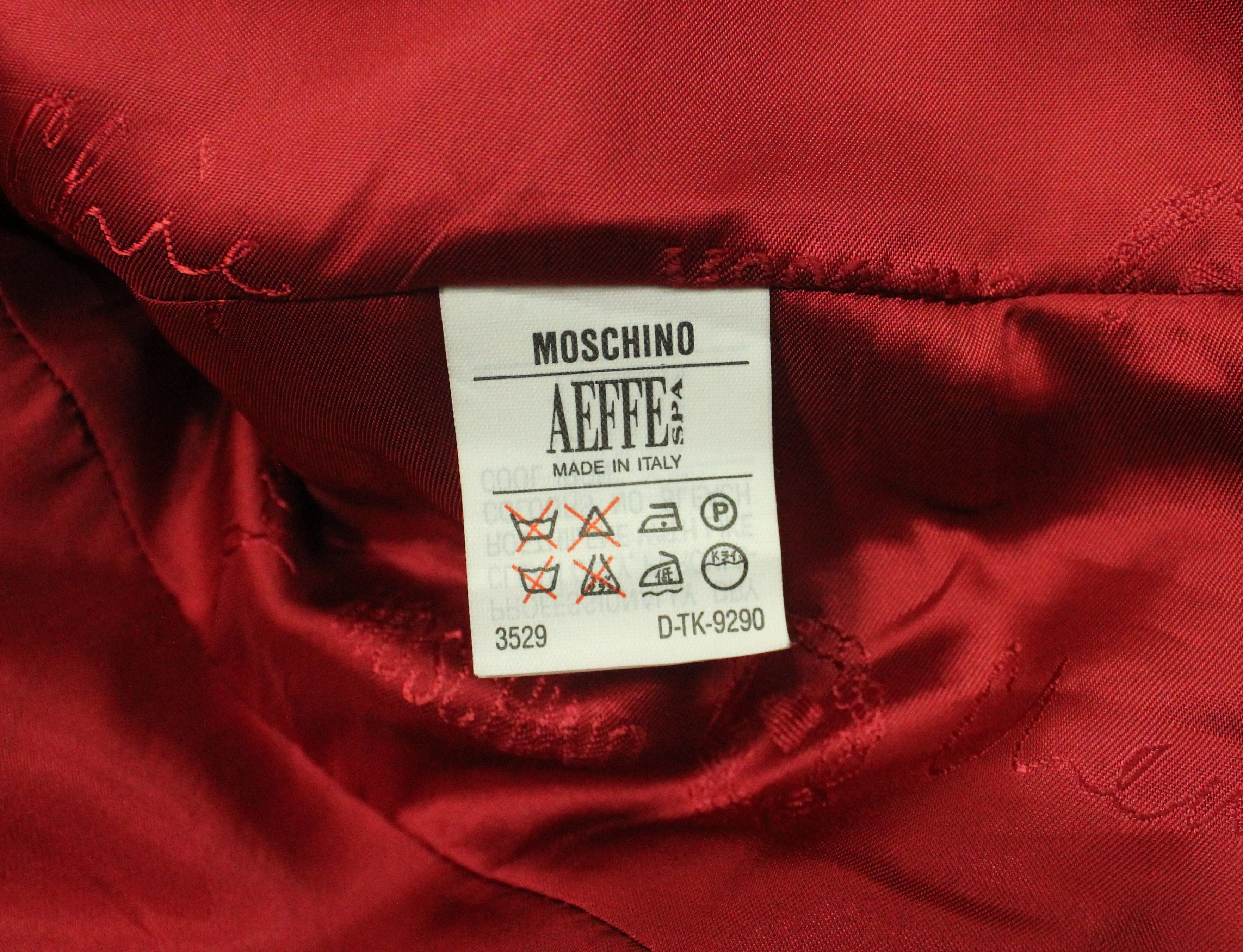Moschino × Vintage Vintage 90s MOSCHINO CHEAP AND CHIC Jacket Tartan Love Size M / US 6-8 / IT 42-44 - 15 Thumbnail