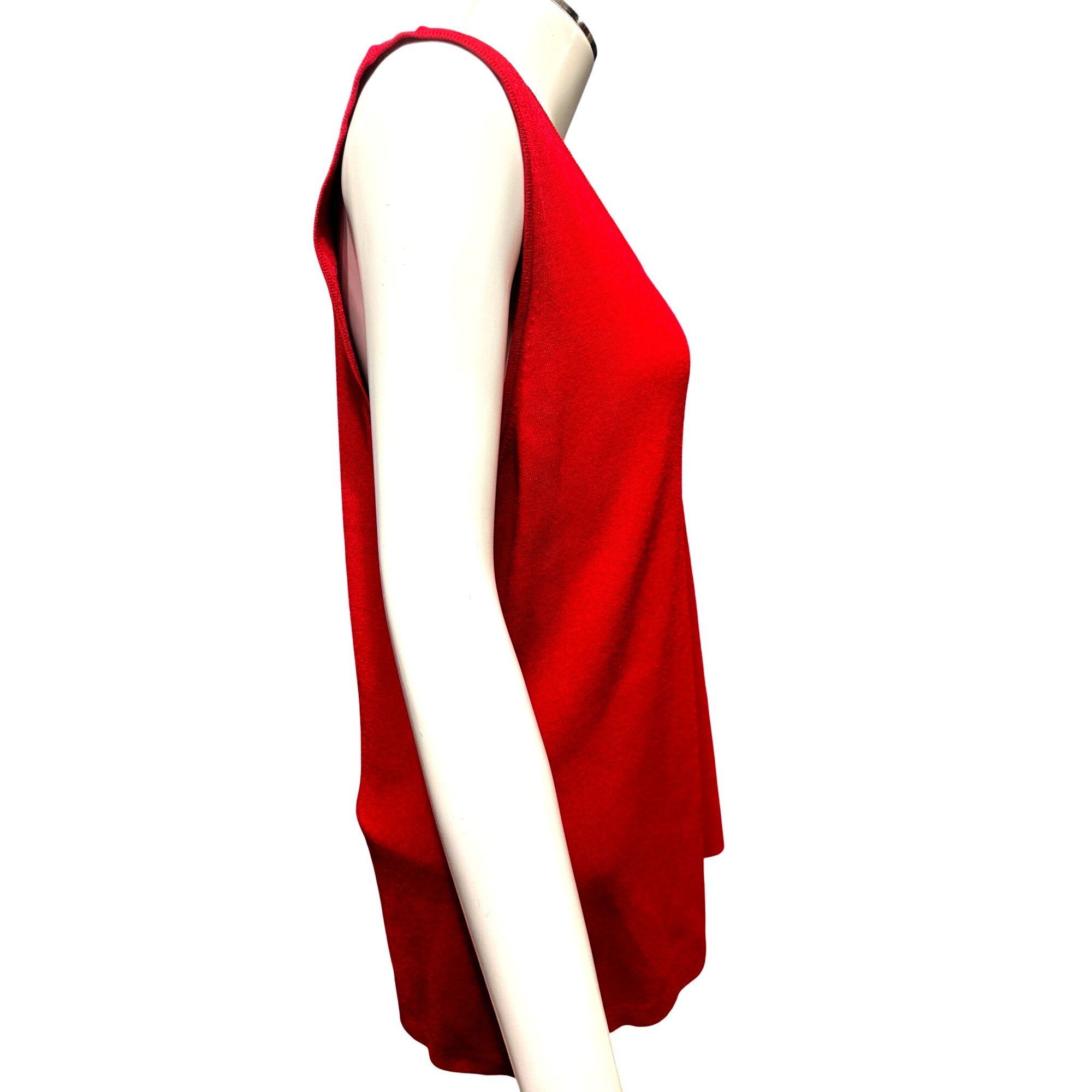 Chicos Chicos Design Vintage Apple Red Tank Top Round Scoop Necklin Size XL / US 12-14 / IT 48-50 - 4 Thumbnail