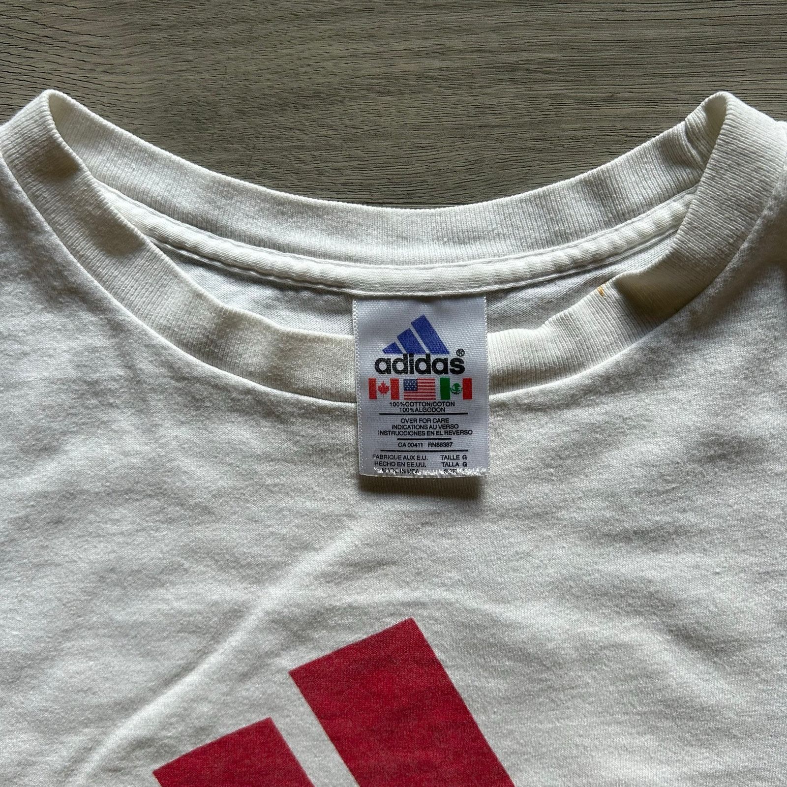 Adidas Vintage 90s adidas Equipment Big Logo three stripe T-Shirt Size US L / EU 52-54 / 3 - 3 Thumbnail