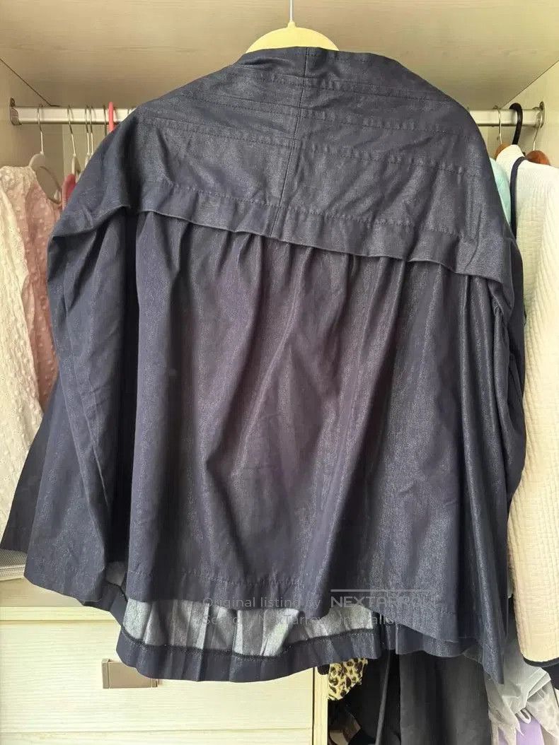 Comme des Garcons CDG Tricot Denim Pleated Skirt . Size US 32 / EU 48 - 3 Thumbnail