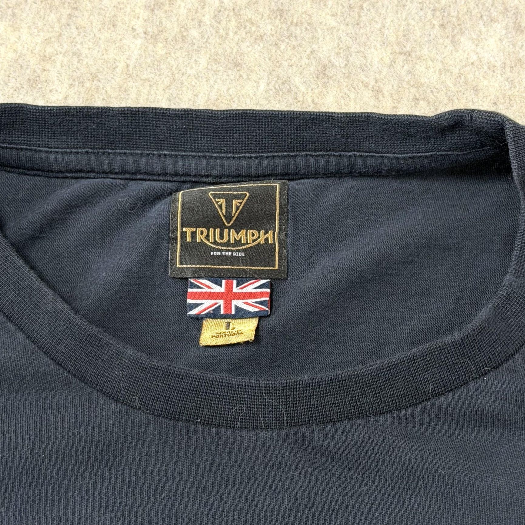 Vintage Triumph Shirt Mens Large Black Graphic Logo Crewneck Short Sleeve Tee Size US L / EU 52-54 / 3 - 4 Thumbnail