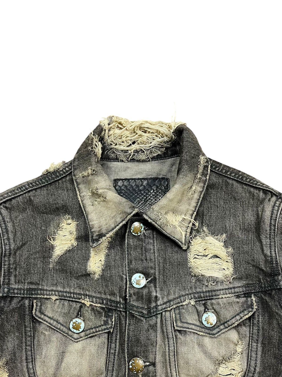 Japanese Brand 2000s GOA - Distressed Denim Jacket Size US M / EU 48-50 / 2 - 7 Thumbnail