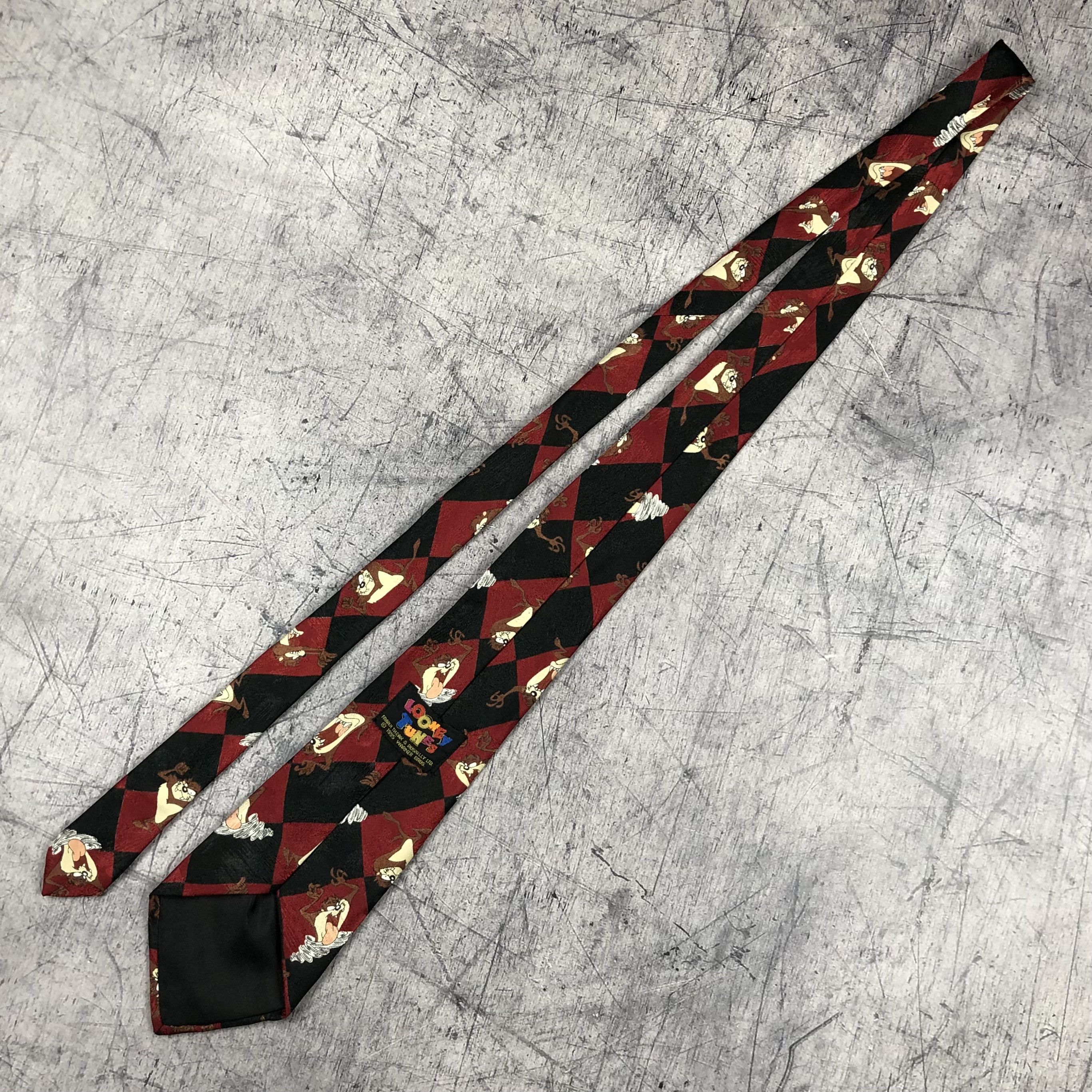 Cartoon Network Vintage 90s Looney Tunes Sylvester Tasmania Devil Tie Size ONE SIZE - 14 Thumbnail