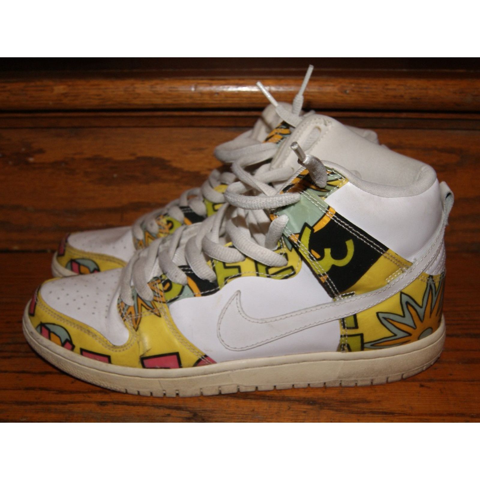 Nike Nike SB Dunk High de La Soul White Mens Size 9 - 2014 Size US 9 / EU 42 - 3 Thumbnail