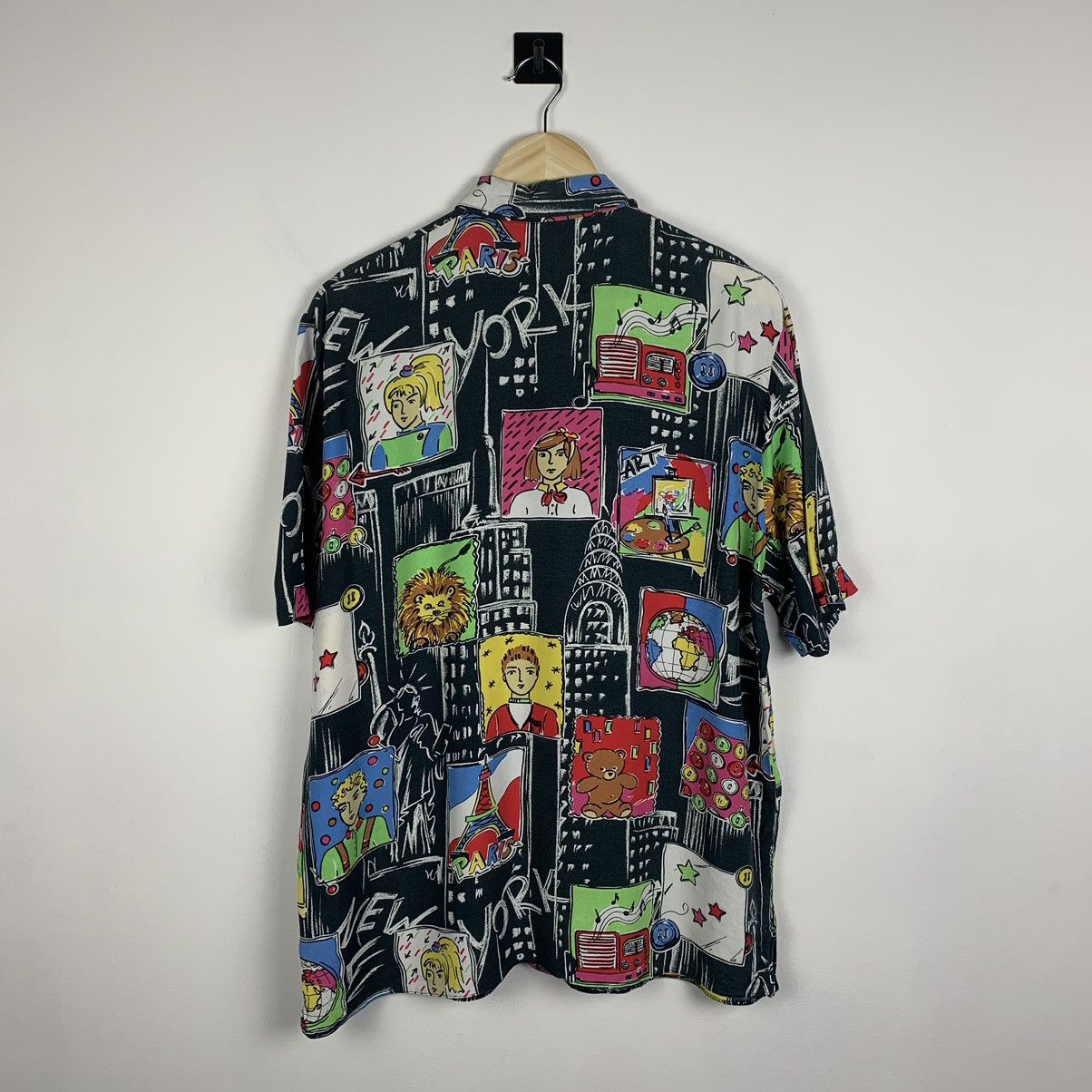 Vintage Crazy Art Vintage Shirt Short Sleeve Abstract Pattern 90’s Size US XS / EU 42 / 0 - 9 Thumbnail
