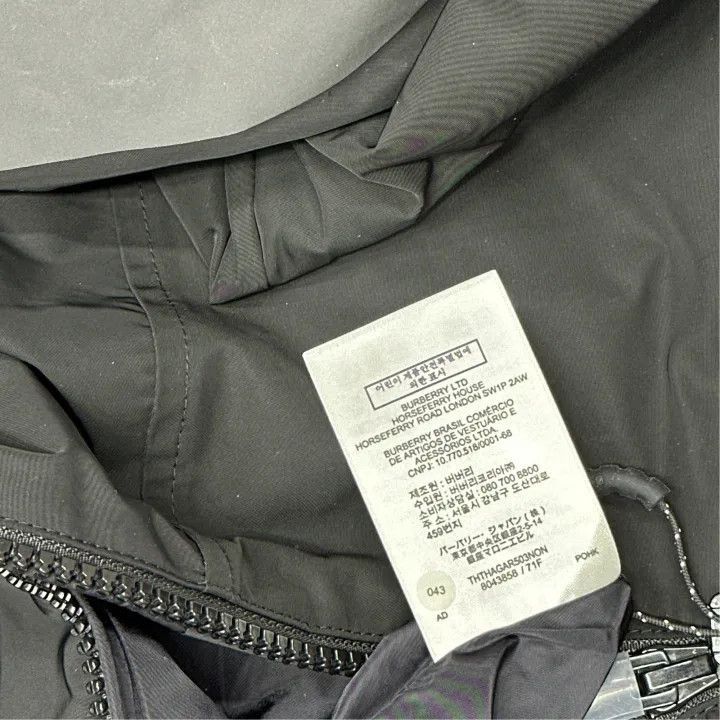 Burberry Burberry Burberry Black Logo Print Hooded Jacket-2507 Size US XL / EU 56 / 4 - 5 Thumbnail