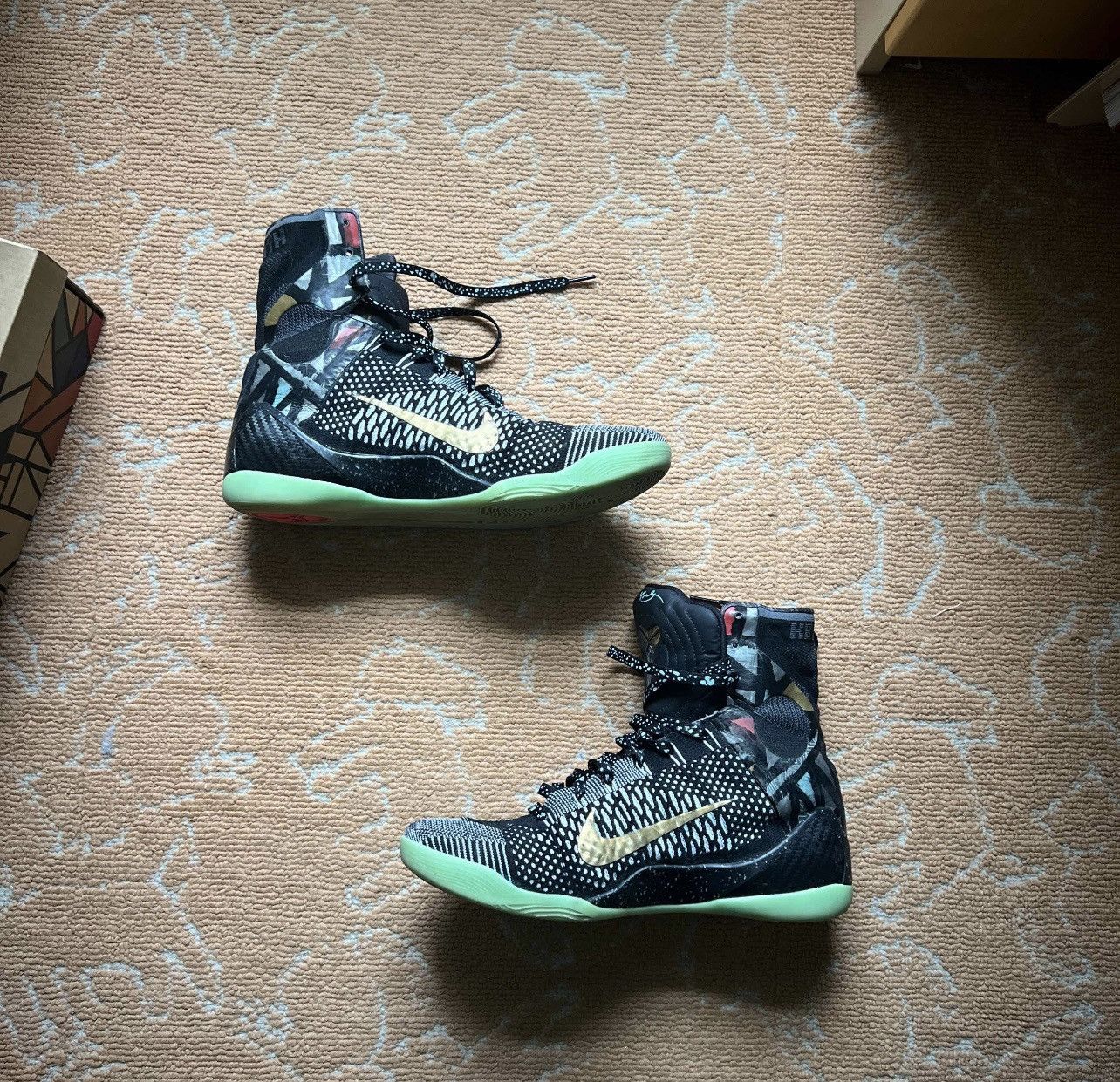 image of Nike Kobe 9 All Star Shoes in Black, Men's (Size 12)