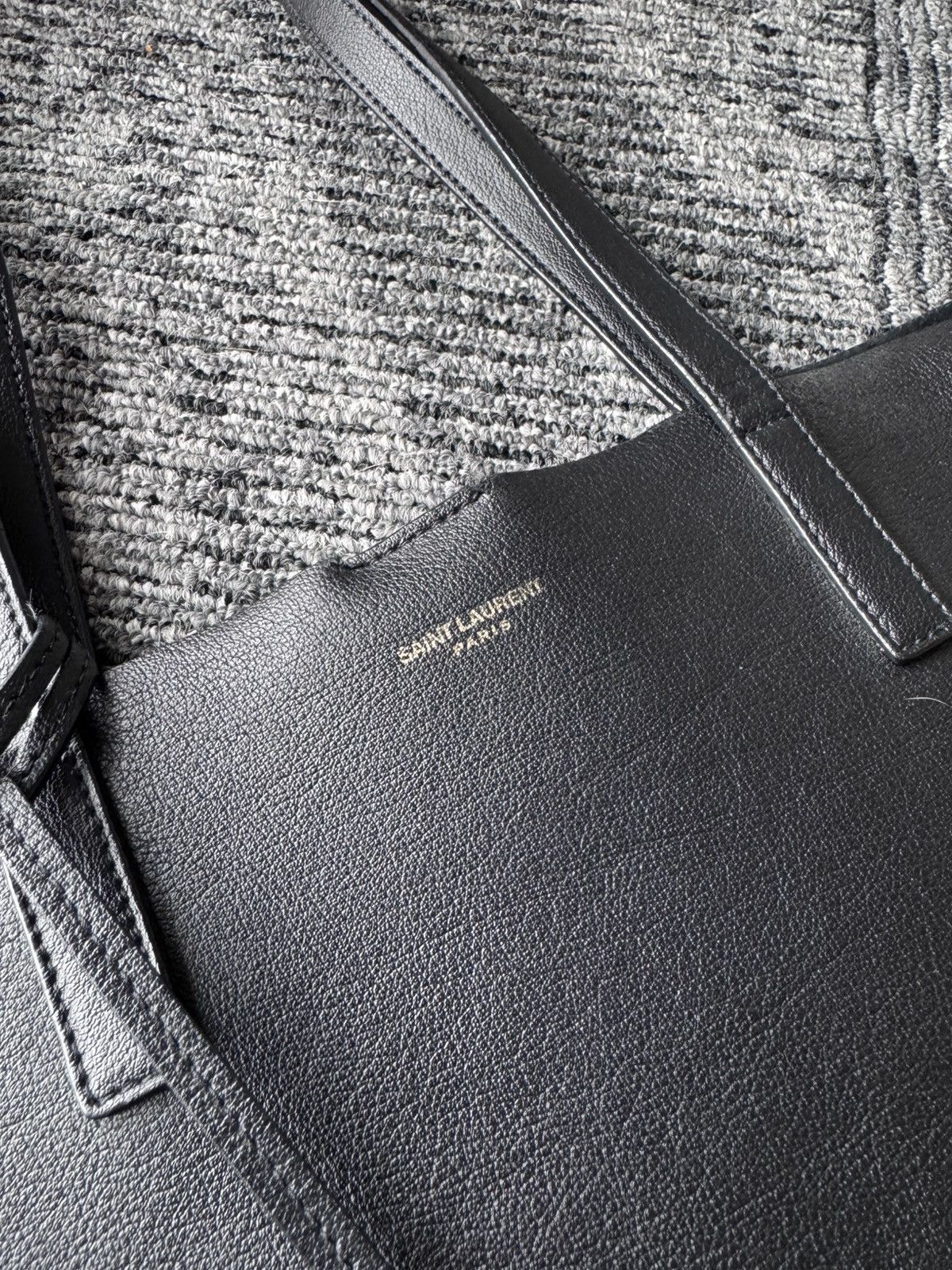 Saint Laurent Paris Saint Laurent tote bag black leather Size ONE SIZE - 3 Thumbnail