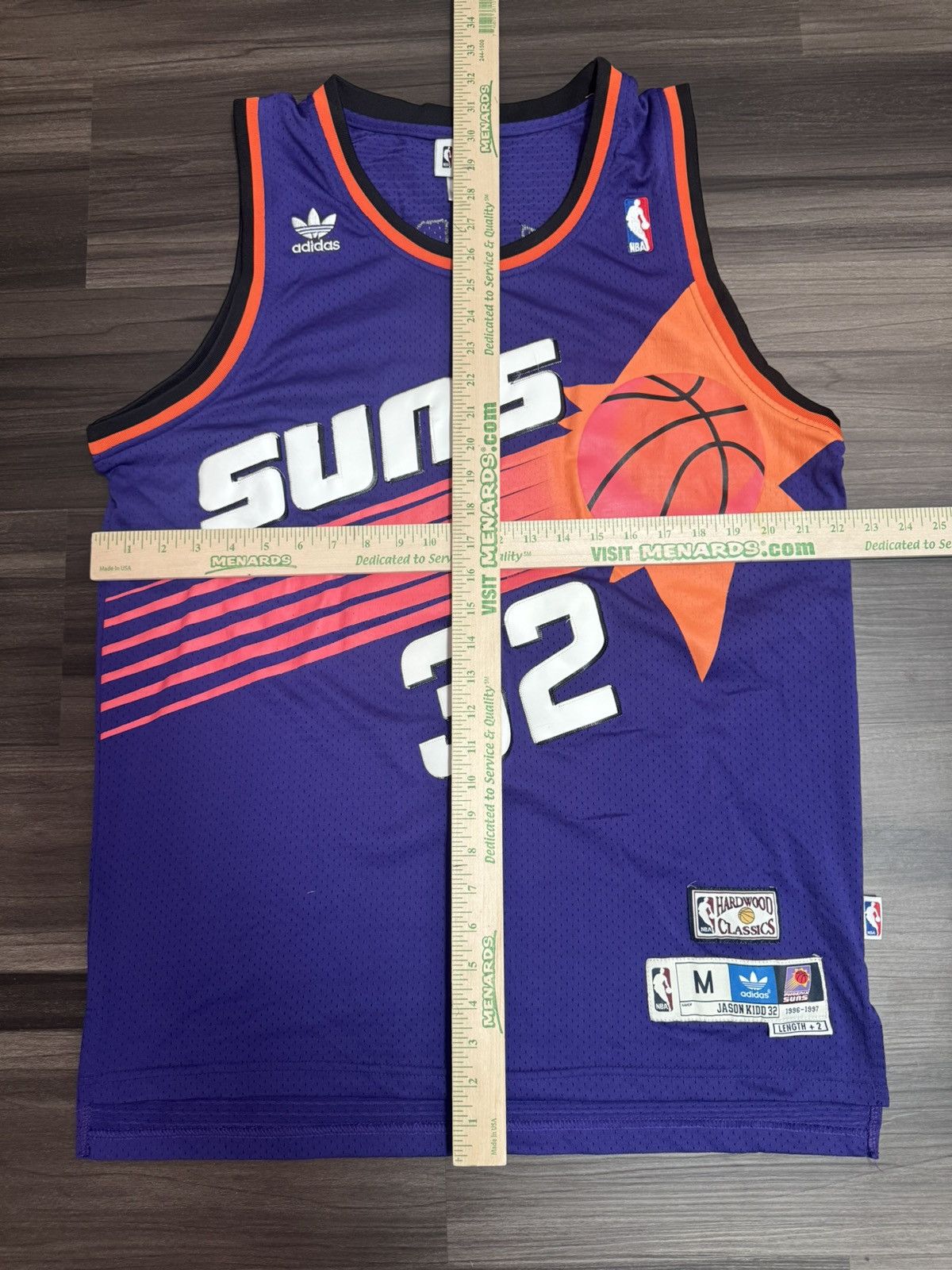 Adidas Hardwood Classics Phoenix Suns Jason Kidd 1996-1997 Jersey Size US M / EU 48-50 / 2 - 6 Thumbnail