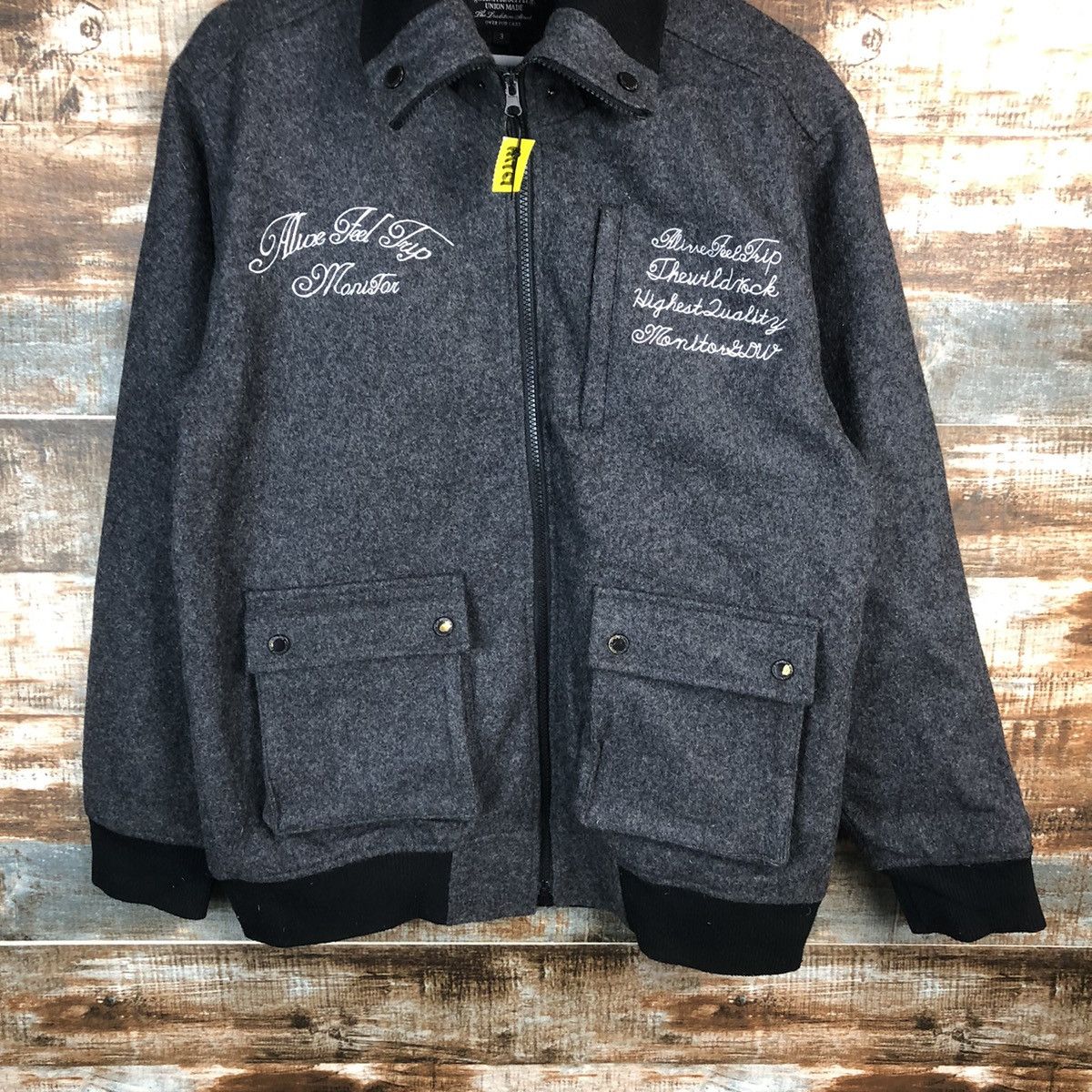 Japanese Brand Monitor Supply punk Black Bombers Jacket #A1767 Size US M / EU 48-50 / 2 - 3 Thumbnail