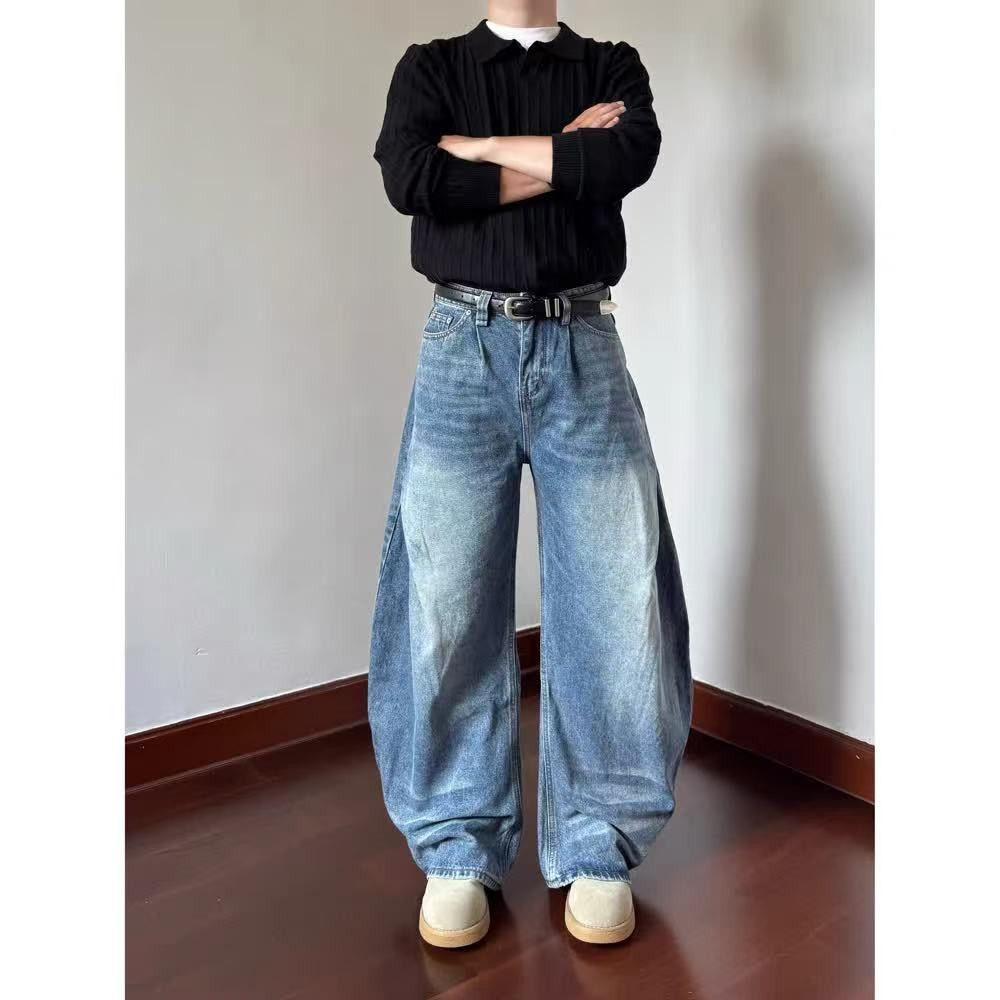Vintage Men's American High-Street Style Straight-Leg Saber Jeans Size US 32 / EU 48 - 1 Thumbnail