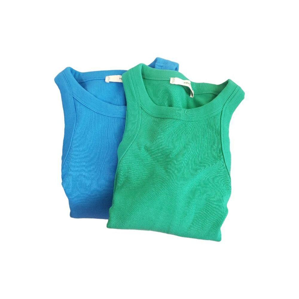 Mango CT1635 MNG Mango Ribbed Tank Top Bundle L Size L / US 10 / IT 46 - 1 Thumbnail