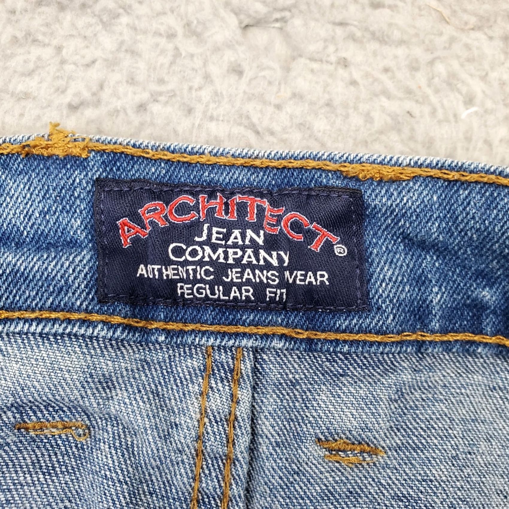 Architect Architect Mens Jeans 36x32 Blue Denim Straight Regular Fit Medium Wash Jeans Size US 36 / EU 52 - 7 Thumbnail