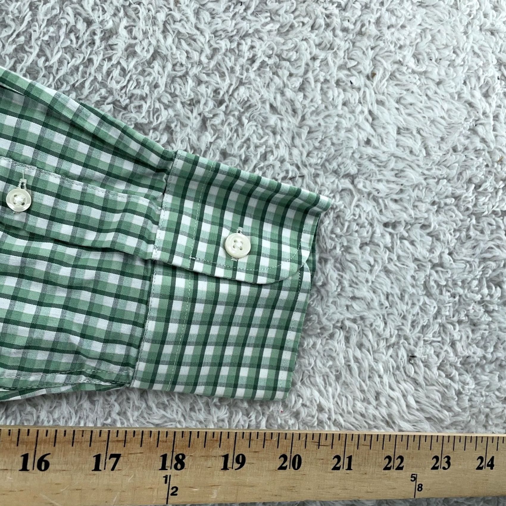 J.Crew J.Crew Shirt Mens Small Green Gingham Slim Fit Collared Button Up Size US S / EU 44-46 / 1 - 6 Thumbnail