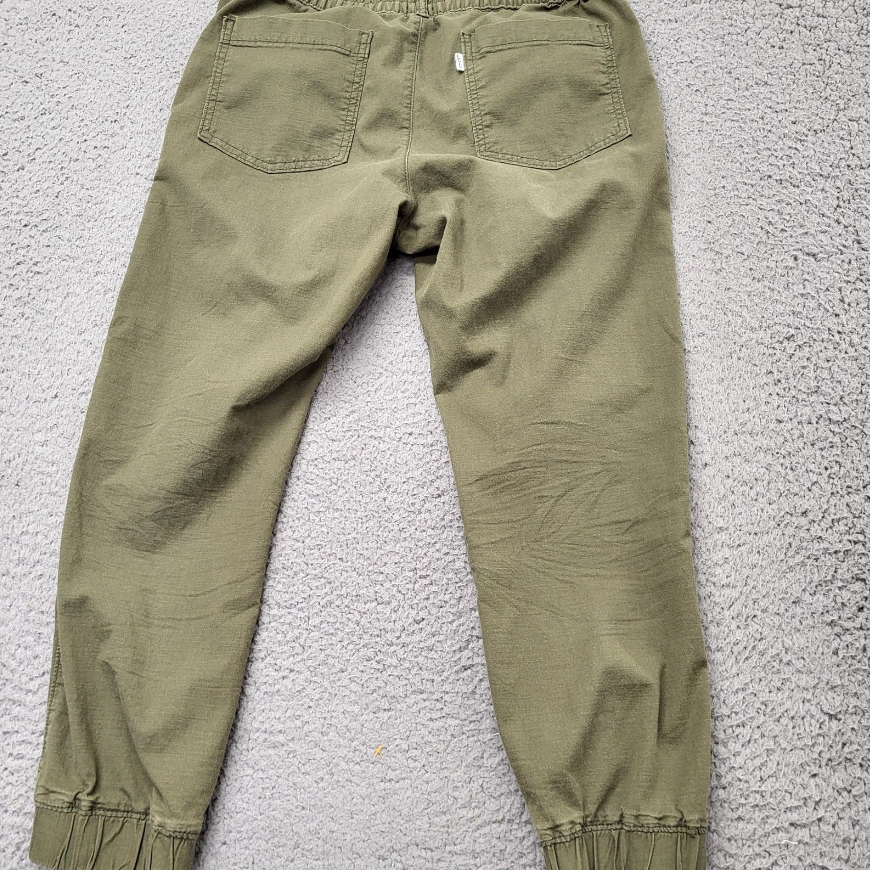 Levi's Levi's Joggers Women's Size S Green Paper Bag Stretch Street Style Chic Tapered Leg Front Flat Front Pockets Elastic Waist Casual Fall Winter Spring Size 28" / US 6 / IT 42 - 2 Thumbnail