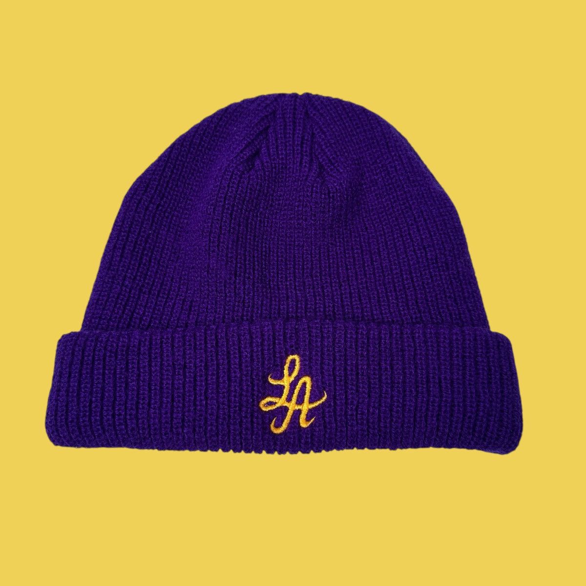 Other Hot Rod Los Angeles Signature LA Lakers Purple Knit Beanie Size ONE SIZE - 1 Thumbnail