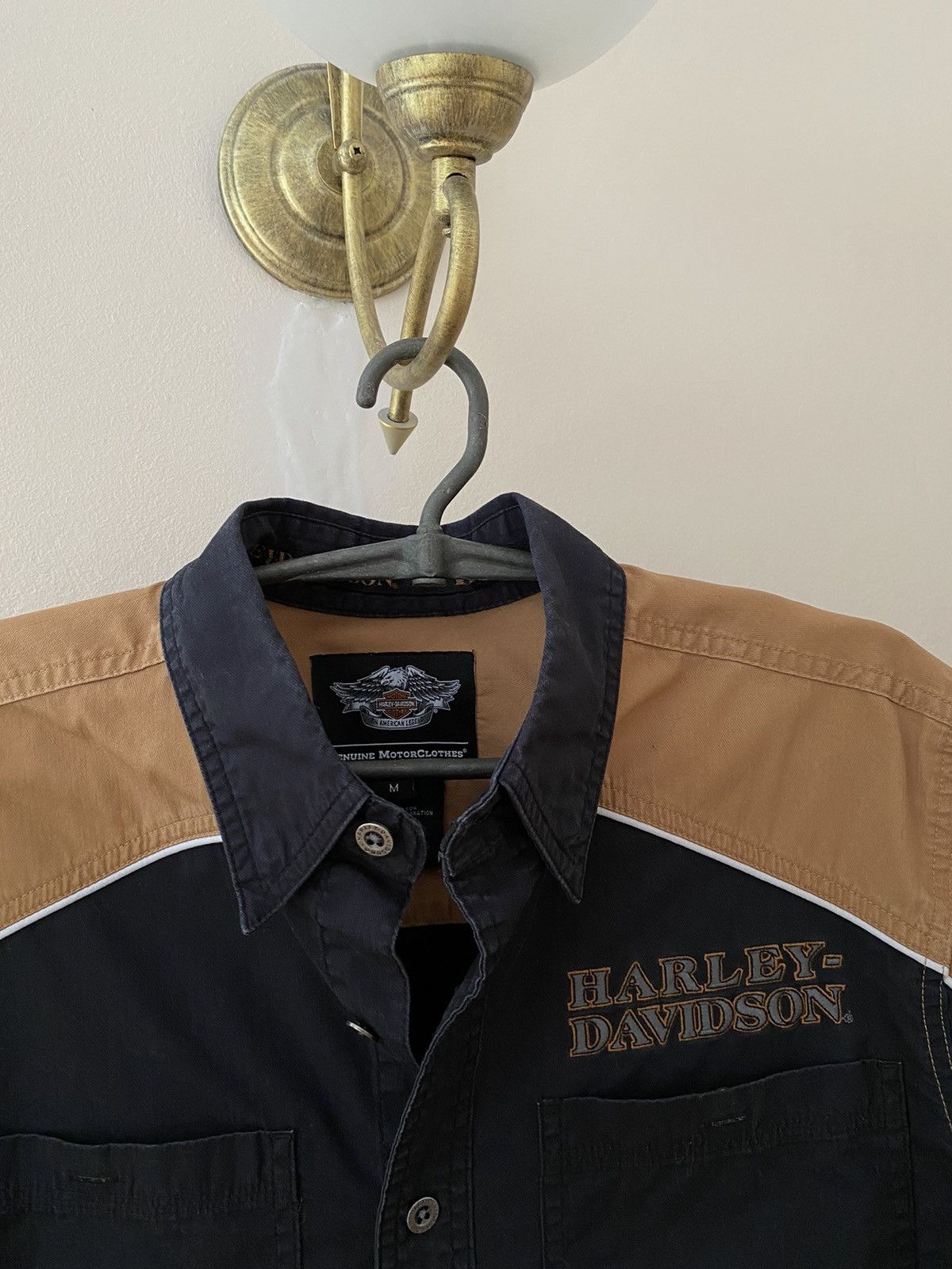 Harley Davidson × Vintage Vintage Harley Davidson Short Sleeve Button Up Shirt Size US M / EU 48-50 / 2 - 7 Thumbnail
