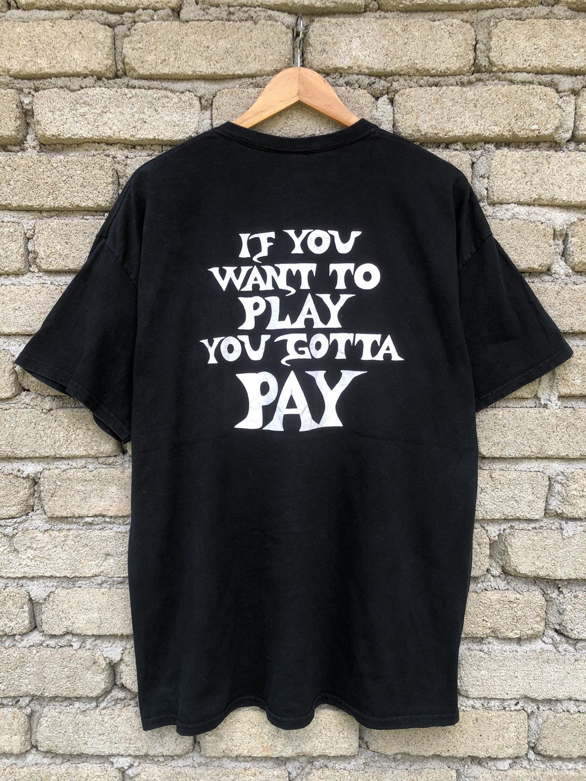 Vintage Vintage Y2K WWE Evolution Gentlemen Club Pay To Play Tshirt Size US XL / EU 56 / 4 - 10 Thumbnail