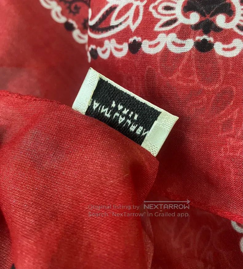 Saint Laurent Paris Saint Laurent Paris Red Paisley patterned square scarf Size ONE SIZE - 5 Thumbnail