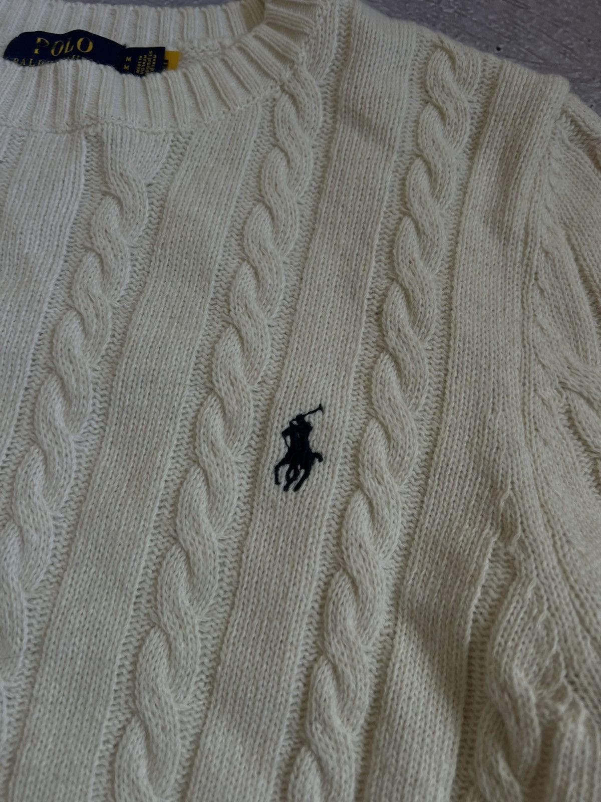 Polo Ralph Lauren Rare Cable Knit Sweater Polo Ralph Lauren M Size US M / EU 48-50 / 2 - 4 Thumbnail