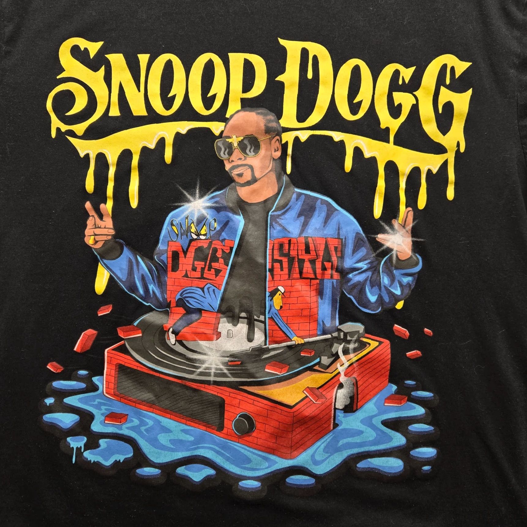 Vintage Snoop Dogg Shirt Black Drip Doggy Style Record Player Graphic Adult Men's XL Size US XL / EU 56 / 4 - 2 Thumbnail