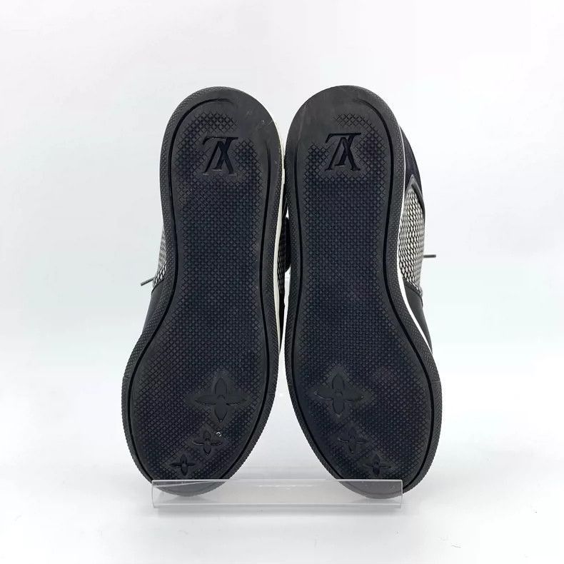 Louis Vuitton Louis Vuitton Black HighTop Sneakers Size 37.5-2506 Size US 7 / IT 37 - 5 Thumbnail
