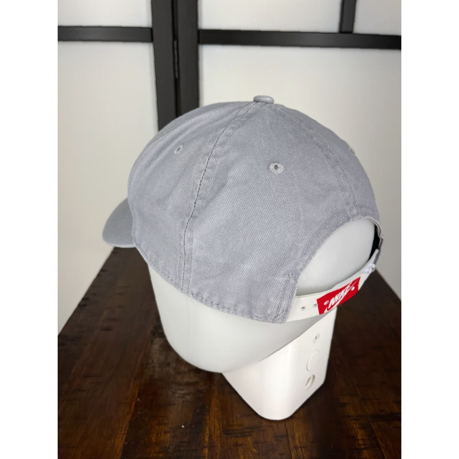Nike Nike Hat Cap Snap Back Adult One Size Gray Just Do it Cotton Poly Classic99 Size ONE SIZE - 5 Thumbnail