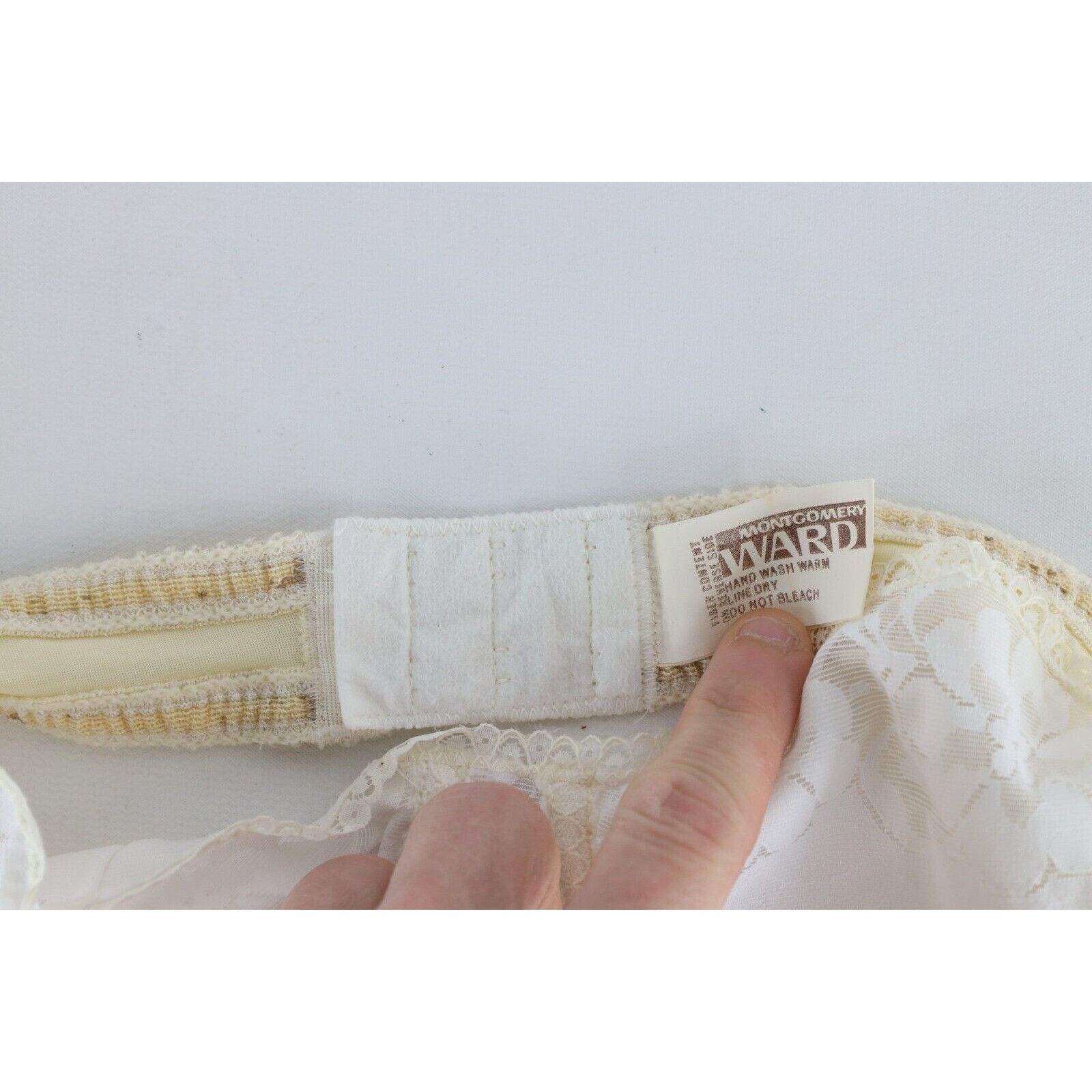 Vintage Vintage 70s Union Made Flower Floral Lace Underwire Bra Size ONE SIZE - 5 Thumbnail