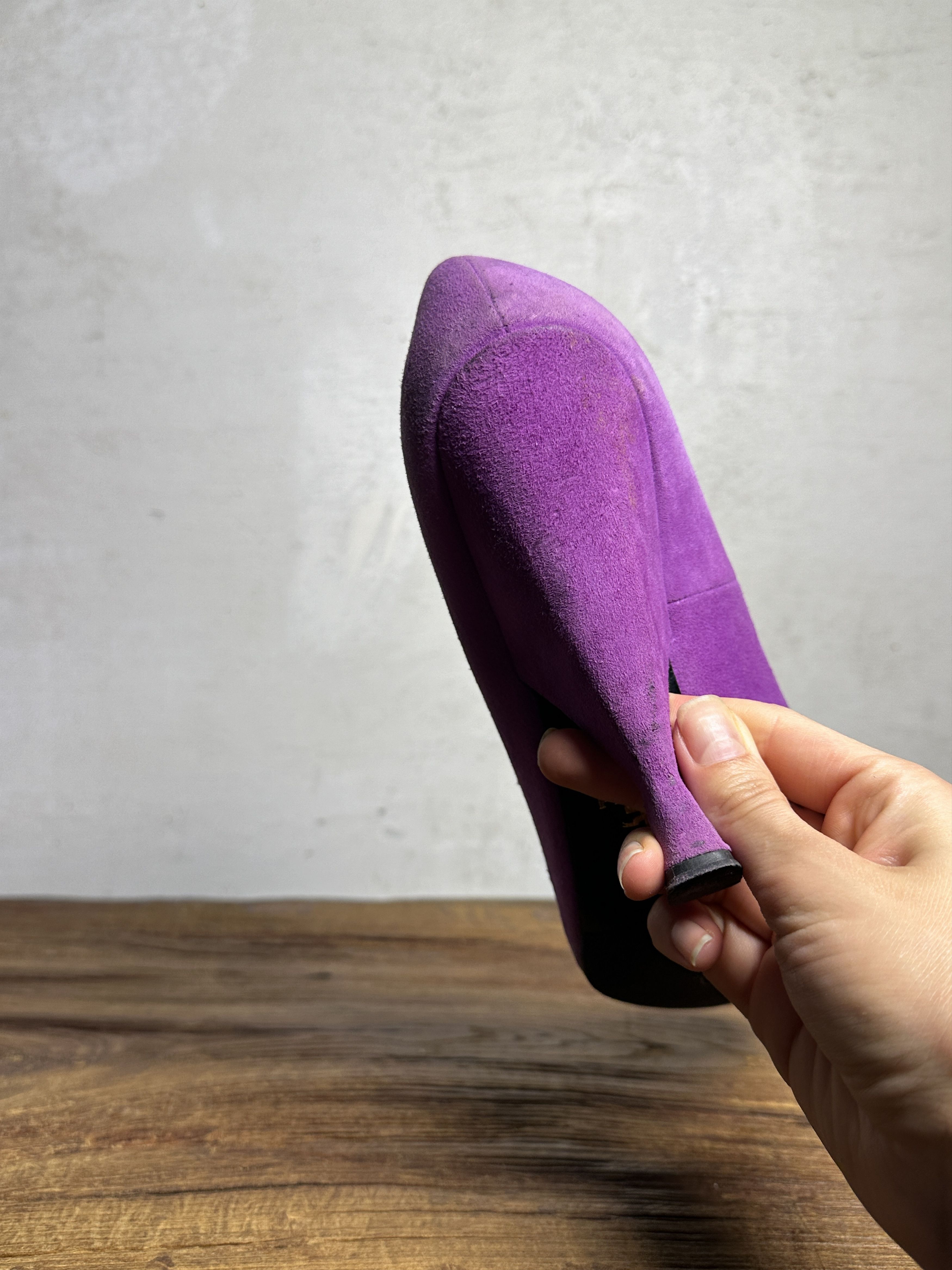 Prada Prada AW10 Suede Fuchsia Heels Size US 10 / IT 40 - 11 Thumbnail
