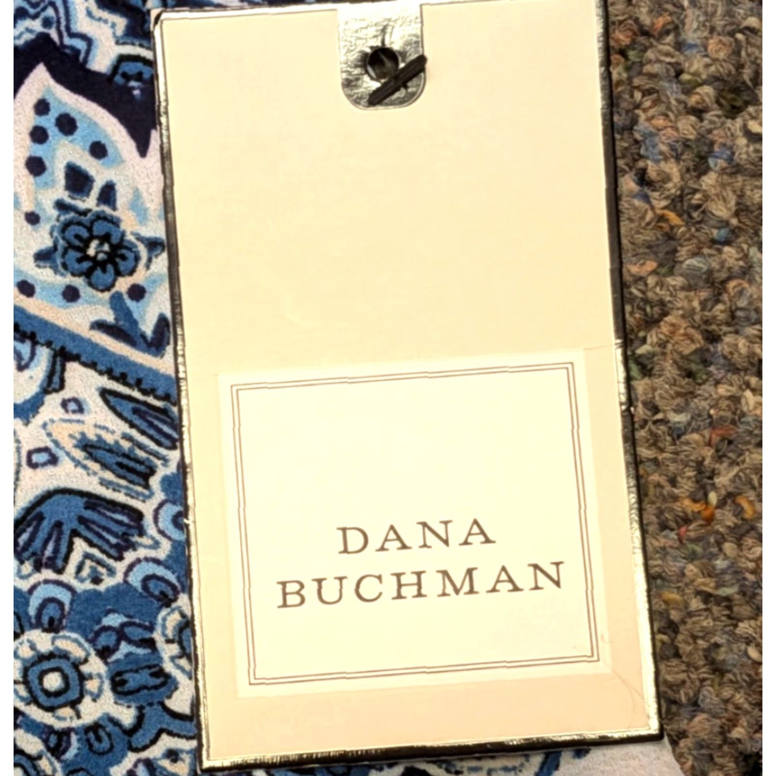 Vintage VINTAGE Dana Buchman Shirt Blouse XL Blue Floral Popover Womens Top NWT Kohl's Size XL / US 12-14 / IT 48-50 - 5 Thumbnail